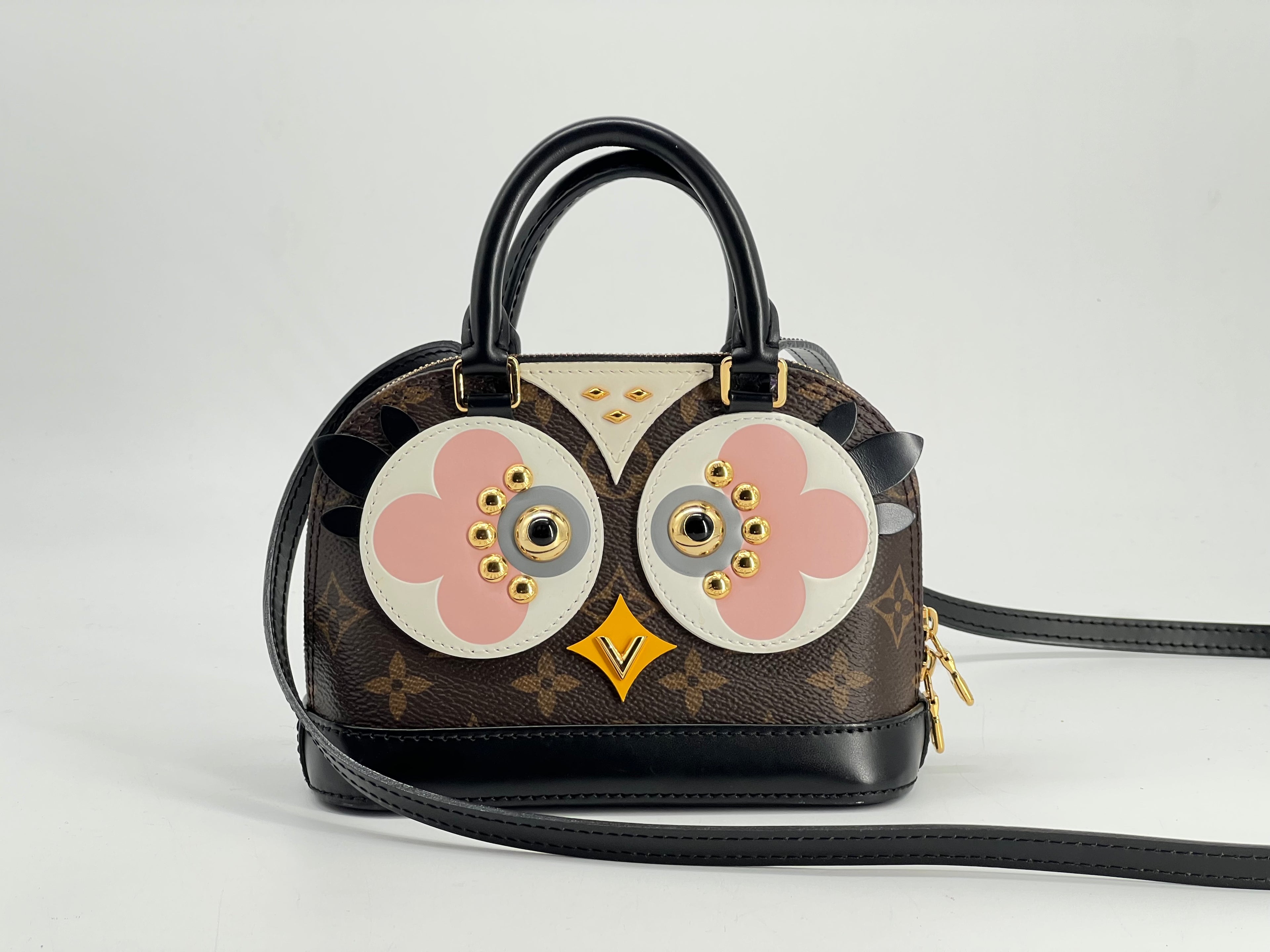 Louis Vuitton Nano Alma Lovely Birds Monogram Canvas Crossbody Bag