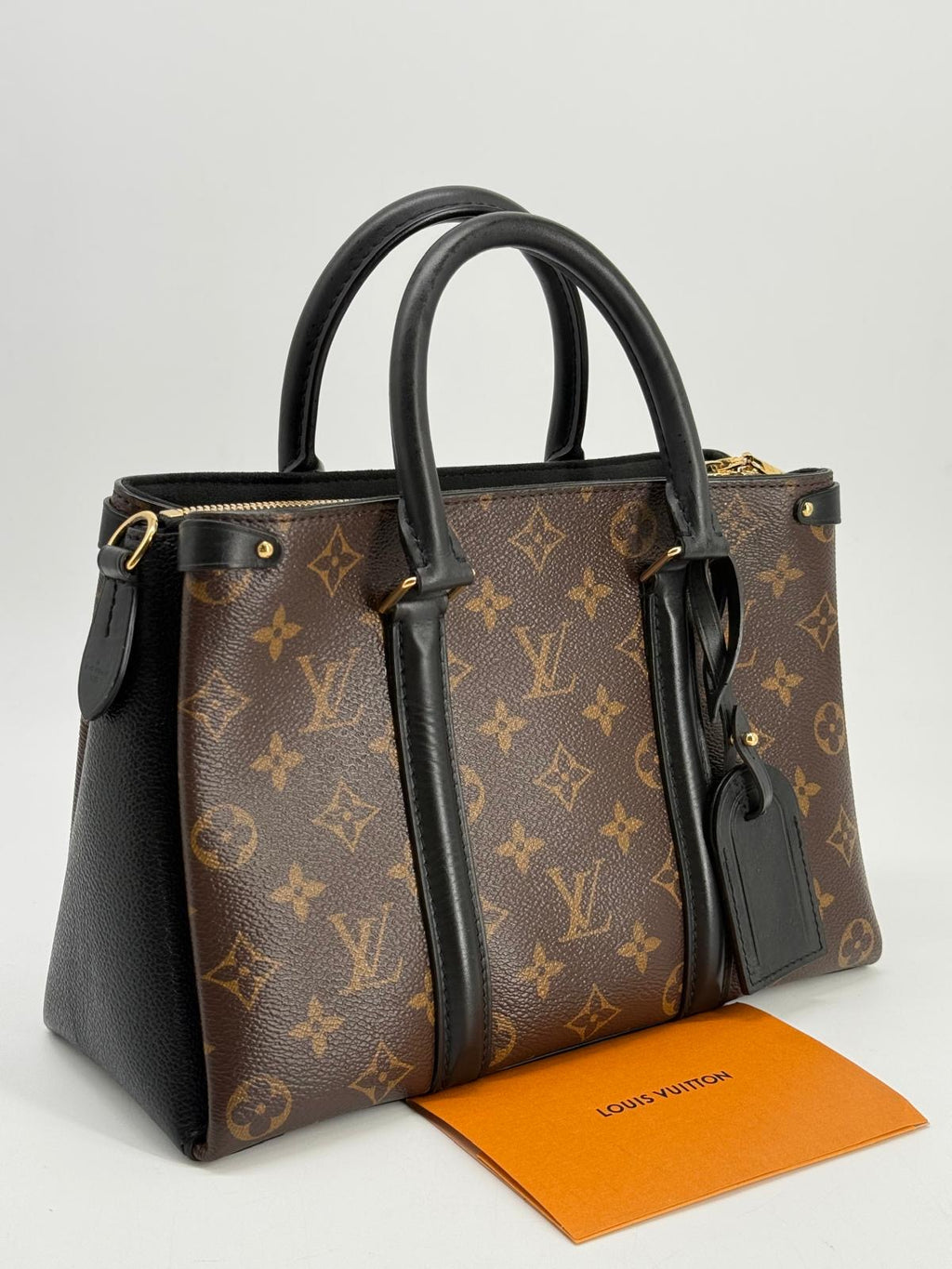 Louis Vuitton Soufflot BB Tote Monogram Canvas with Leather Shoulder Bag
