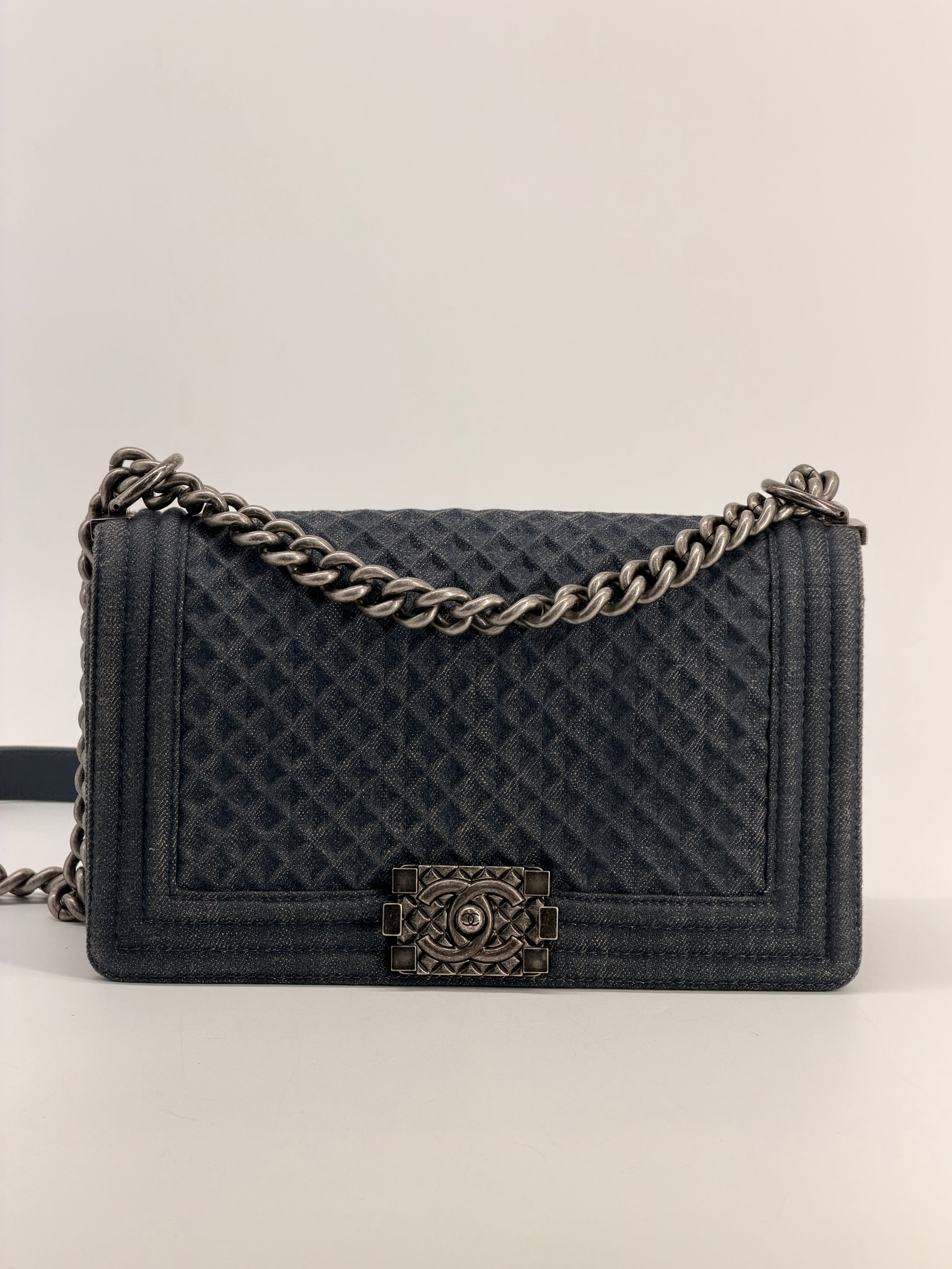 Chanel Denim Medium Boy Flap Bag