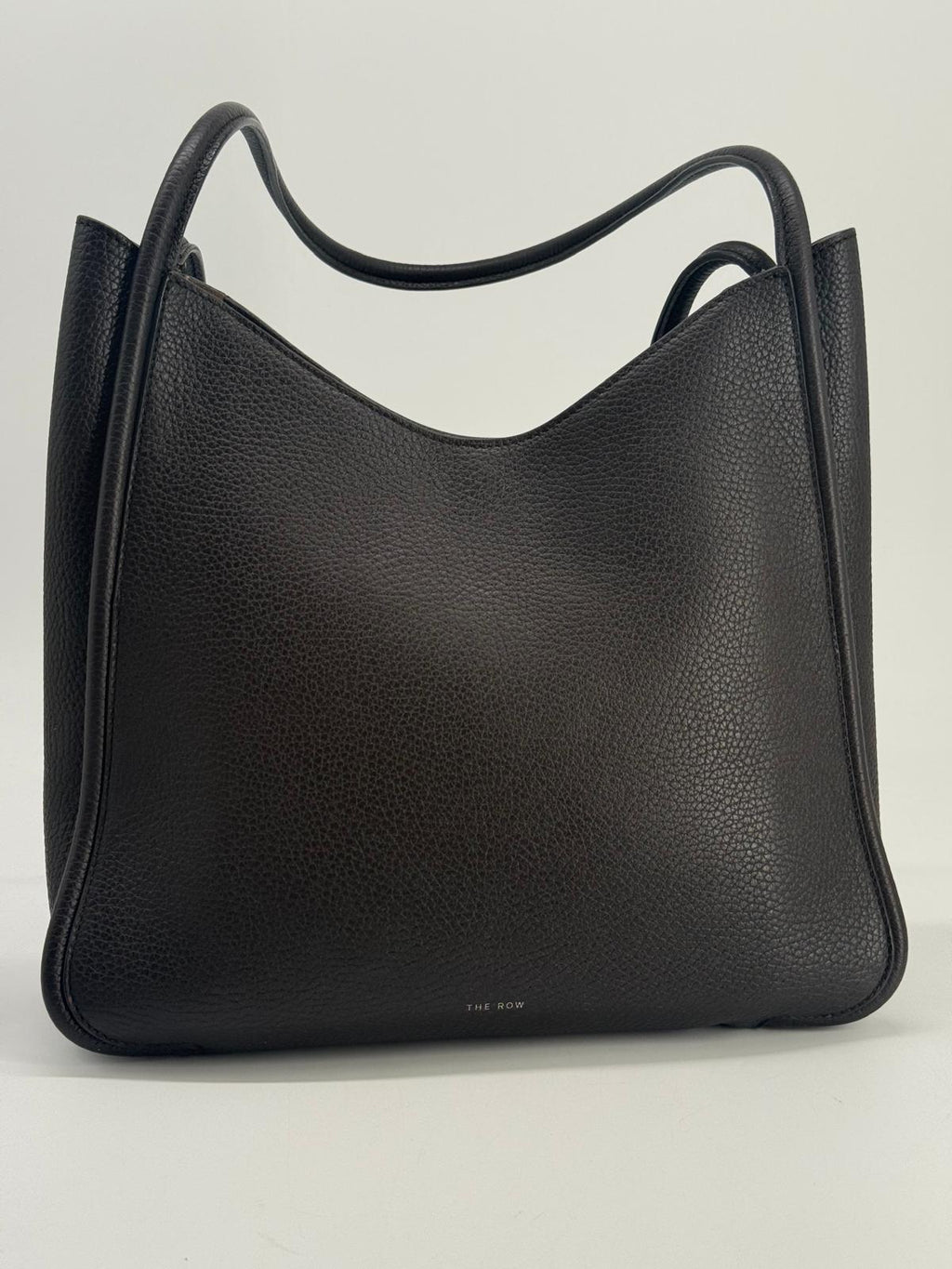 The Row Symmetric Leather Brown Shoulder Bag