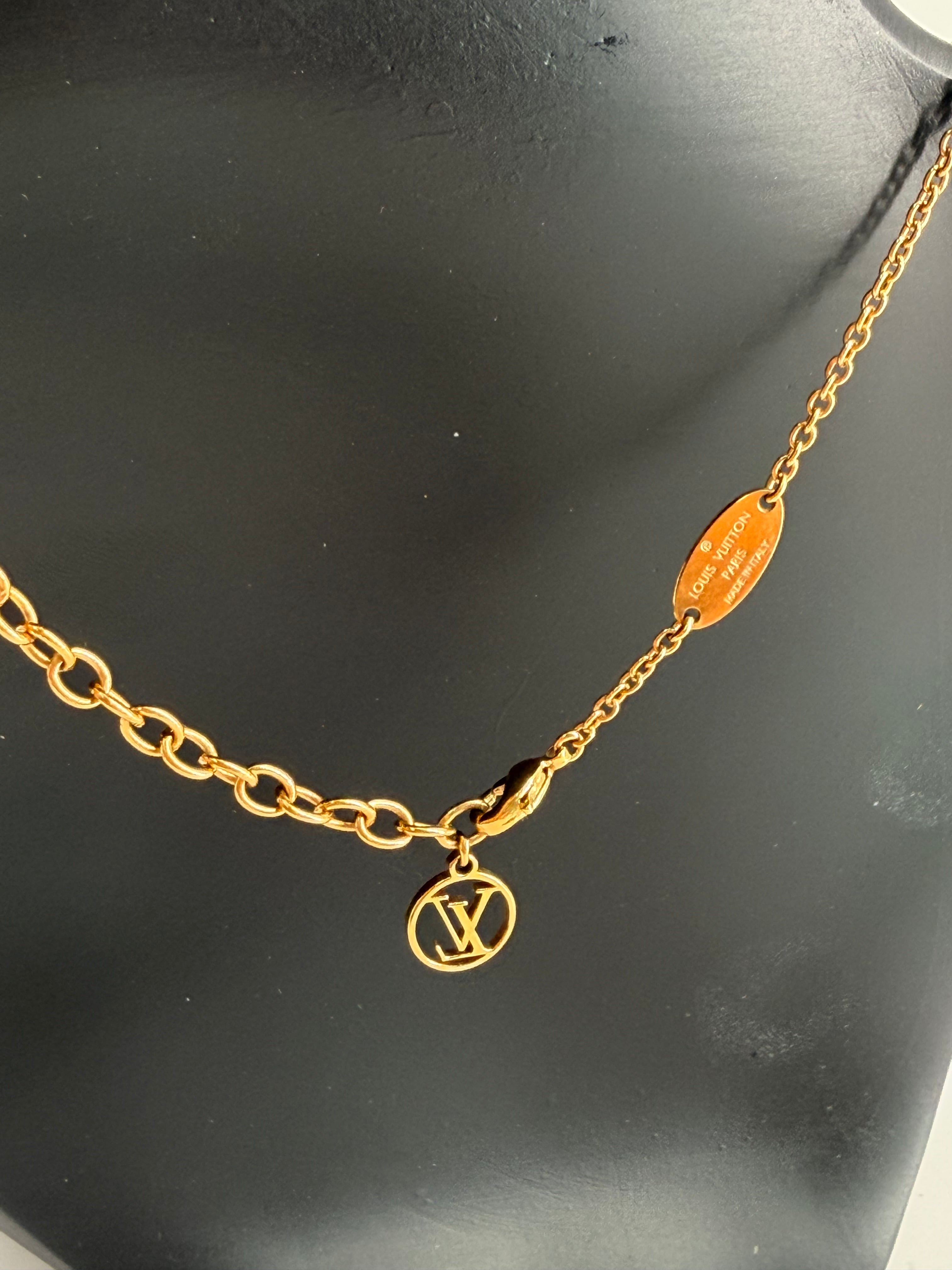 Louis Vuitton Garden Louise Necklace Gold