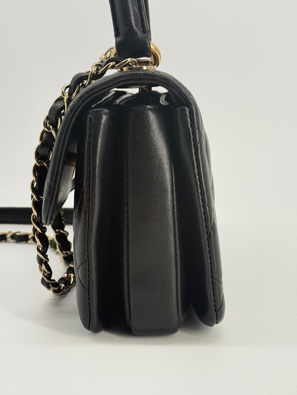 Chanel Mini Trendy CC Black Lambskin Crossbody Bag