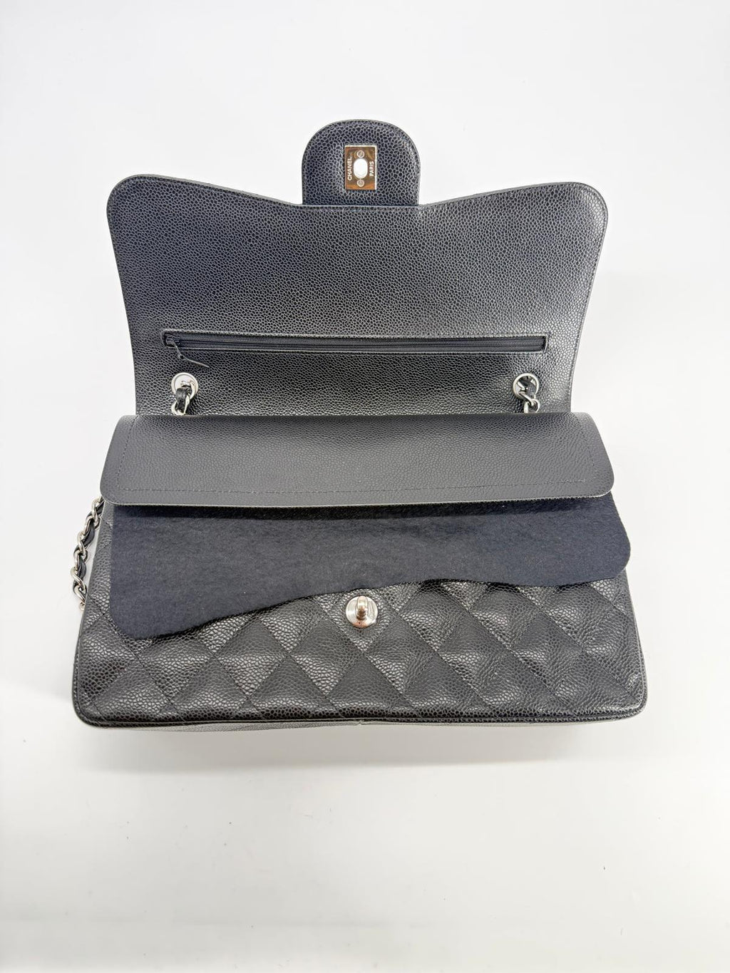 Chanel Jumbo Black Caviar Classic Double Flap Bag
