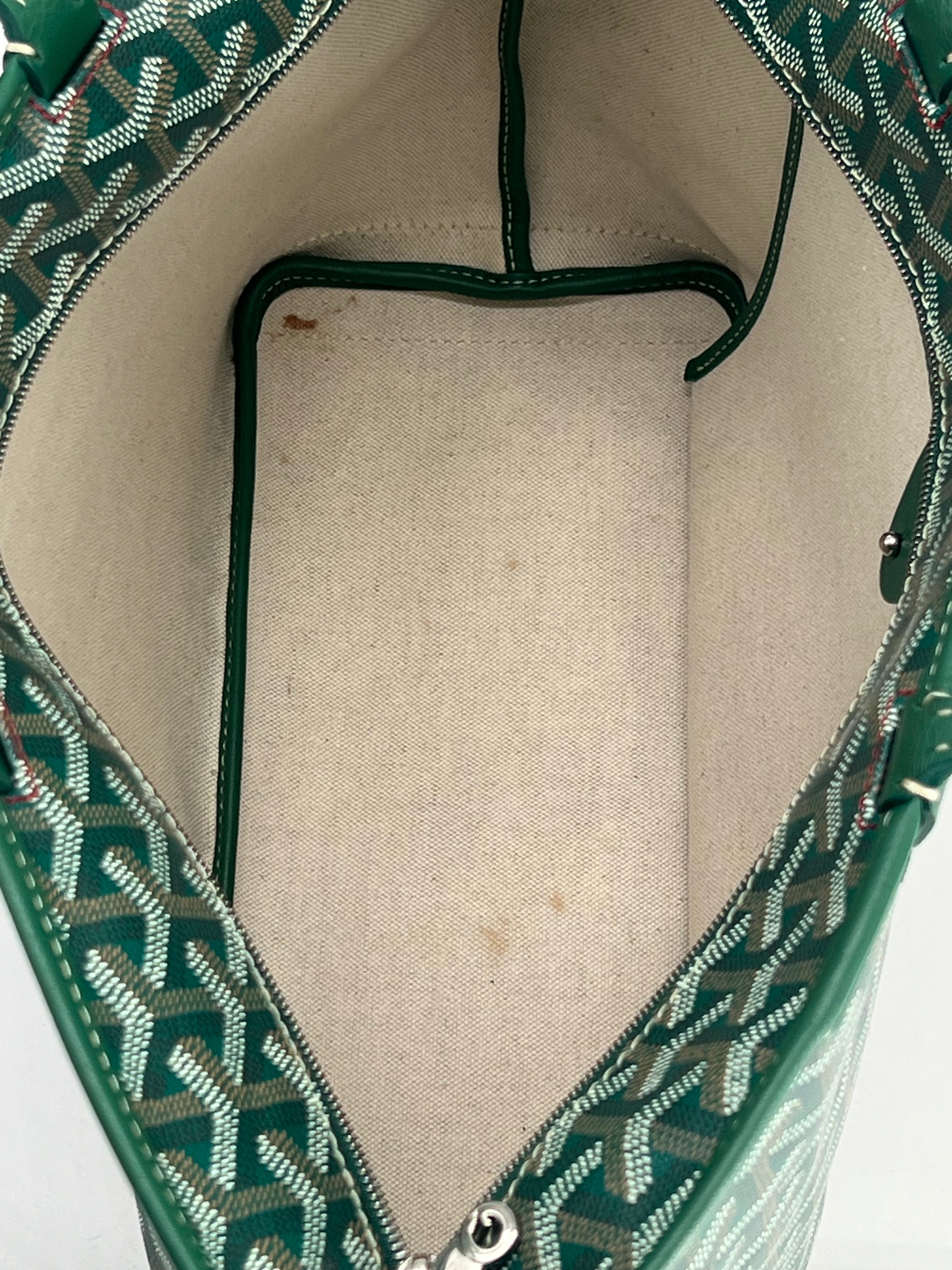 Goyard Goyardine Artois PM Green Tote Bag