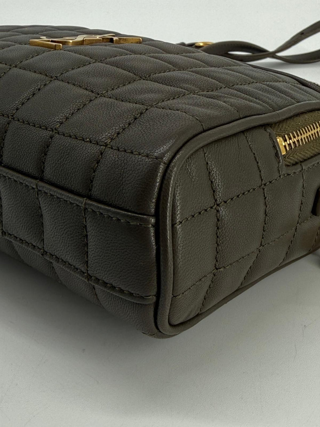 Saint Laurent Cassandre  Small Chain Camera Bag Quilted Leather