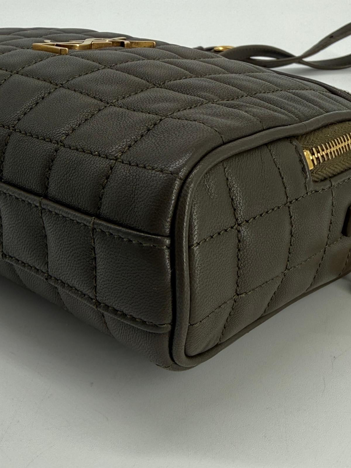Saint Laurent Cassandre  Small Chain Camera Bag Quilted Leather