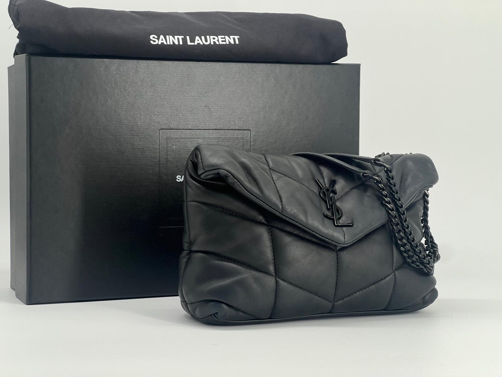 Saint Laurent Loulou Puffer Toy Leather Shoulder Bag