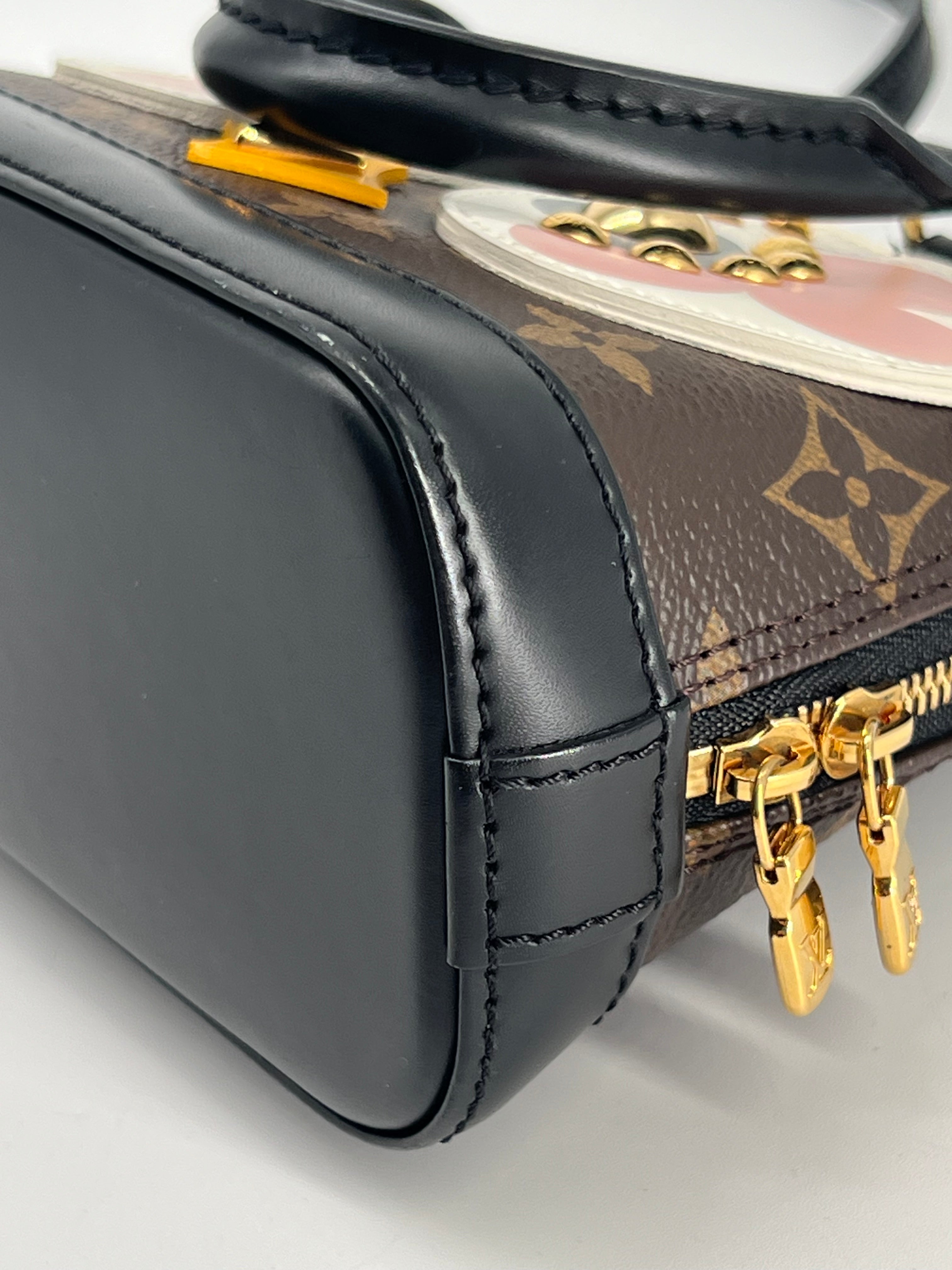 Louis Vuitton Nano Alma Lovely Birds Monogram Canvas Crossbody Bag