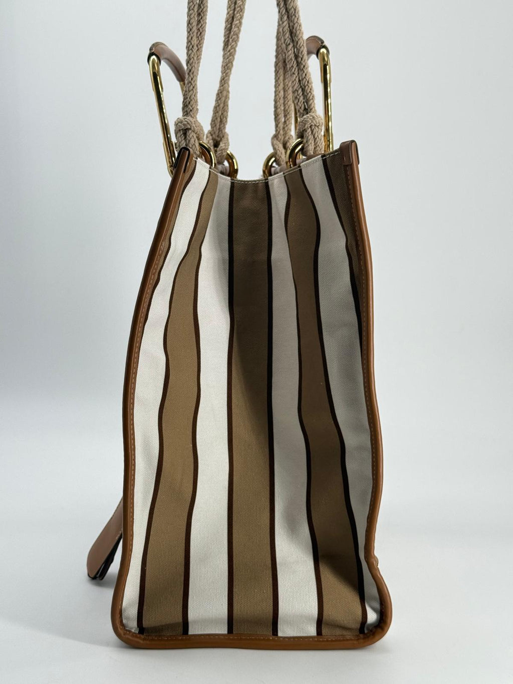 Prada Tote Canvas and Leather Limited Edition Tote Bag