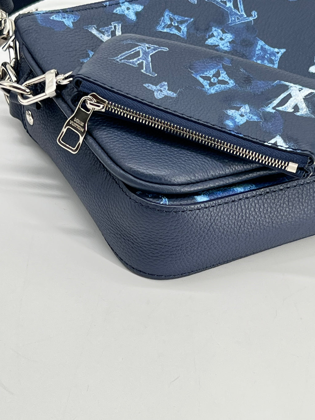 Louis Vuitton Trio Messenger Blue MonogramWatercolor Shoulder Bag
