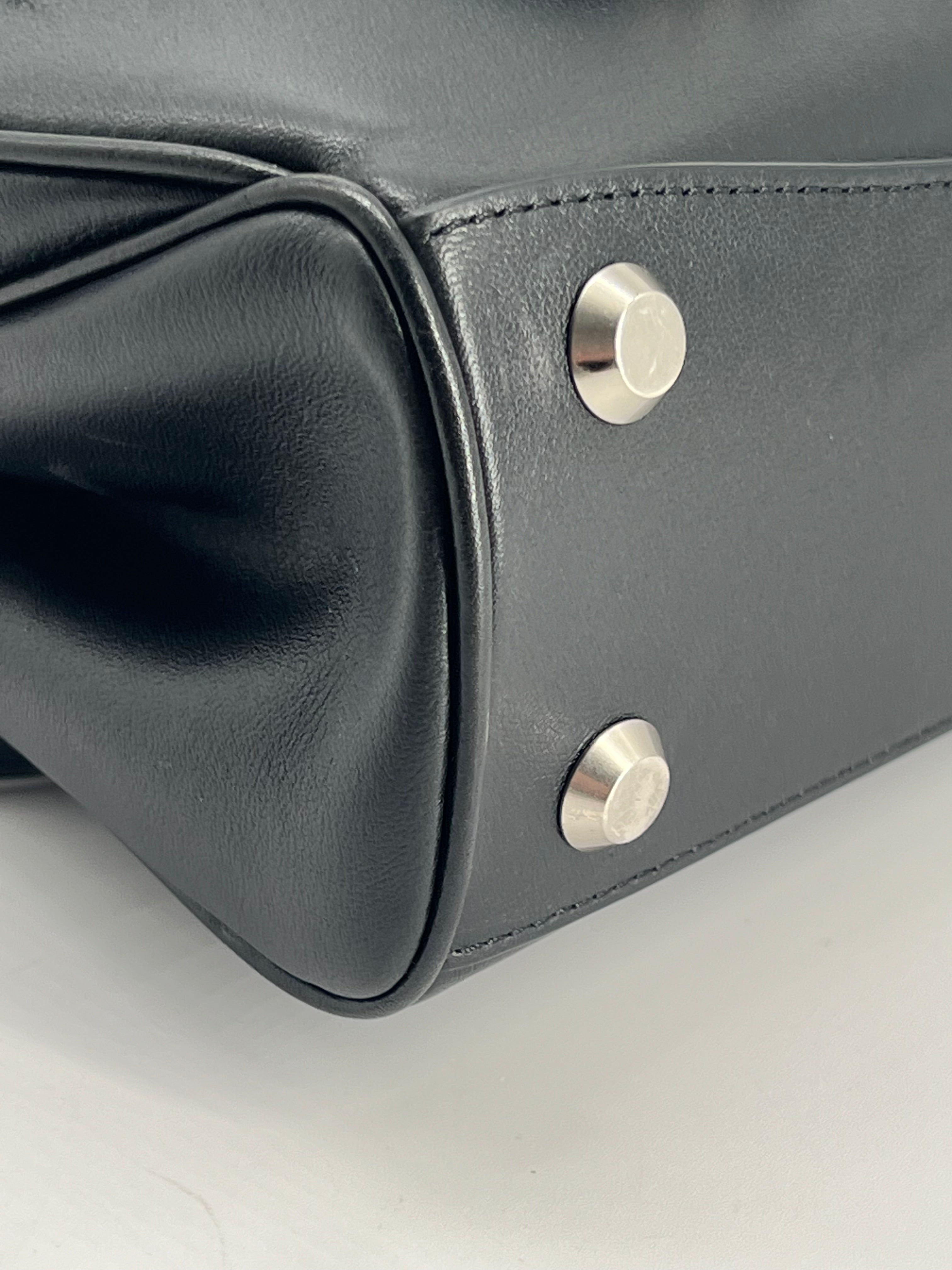 Balenciaga Rodeo Medium Black Leather Shoulder Bag