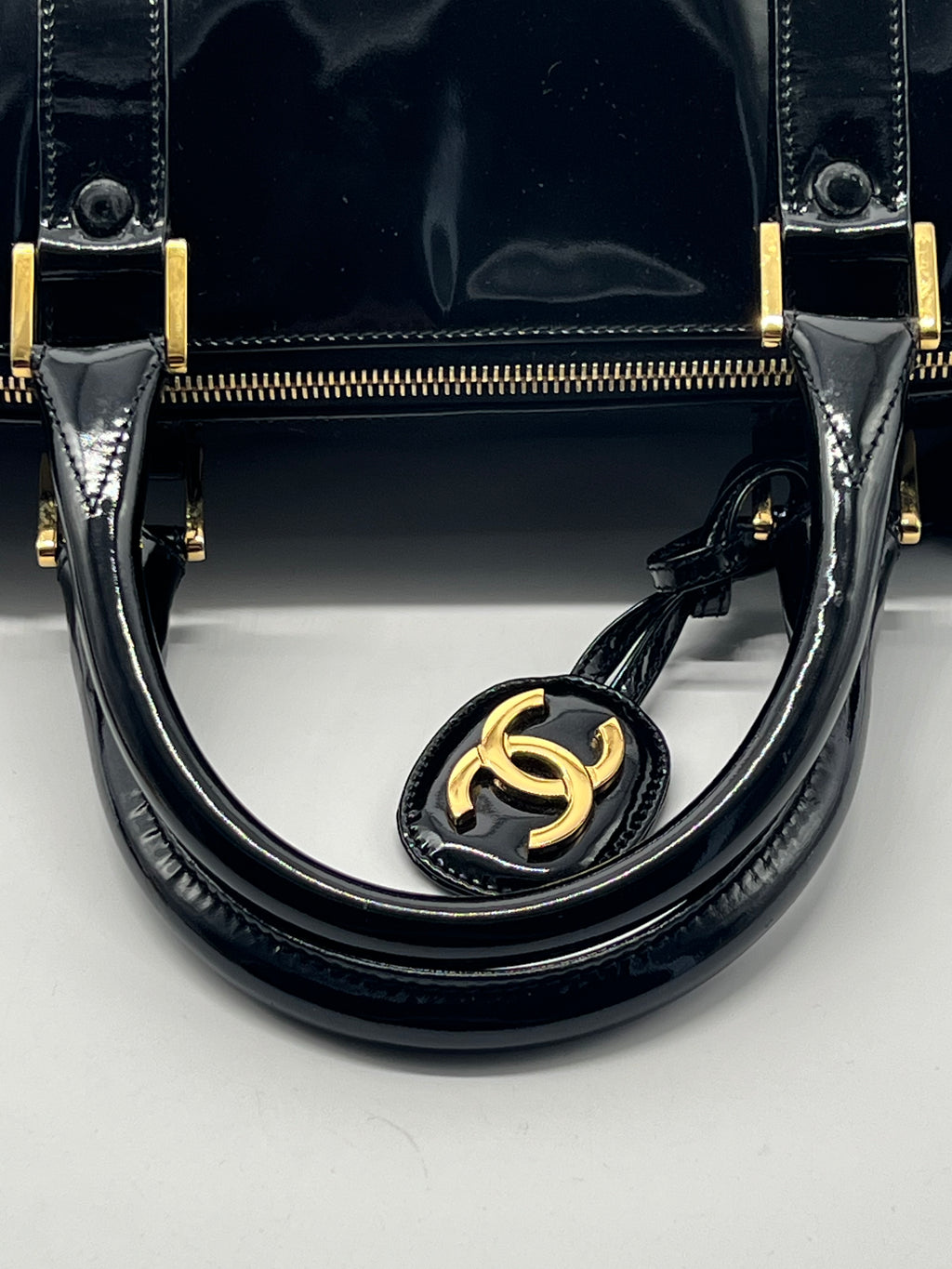 Chanel Boston Vintage Patent Bag