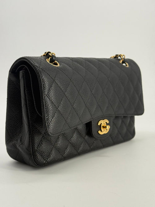 Chanel Caviar Medium Double Flap Shoulder Bag