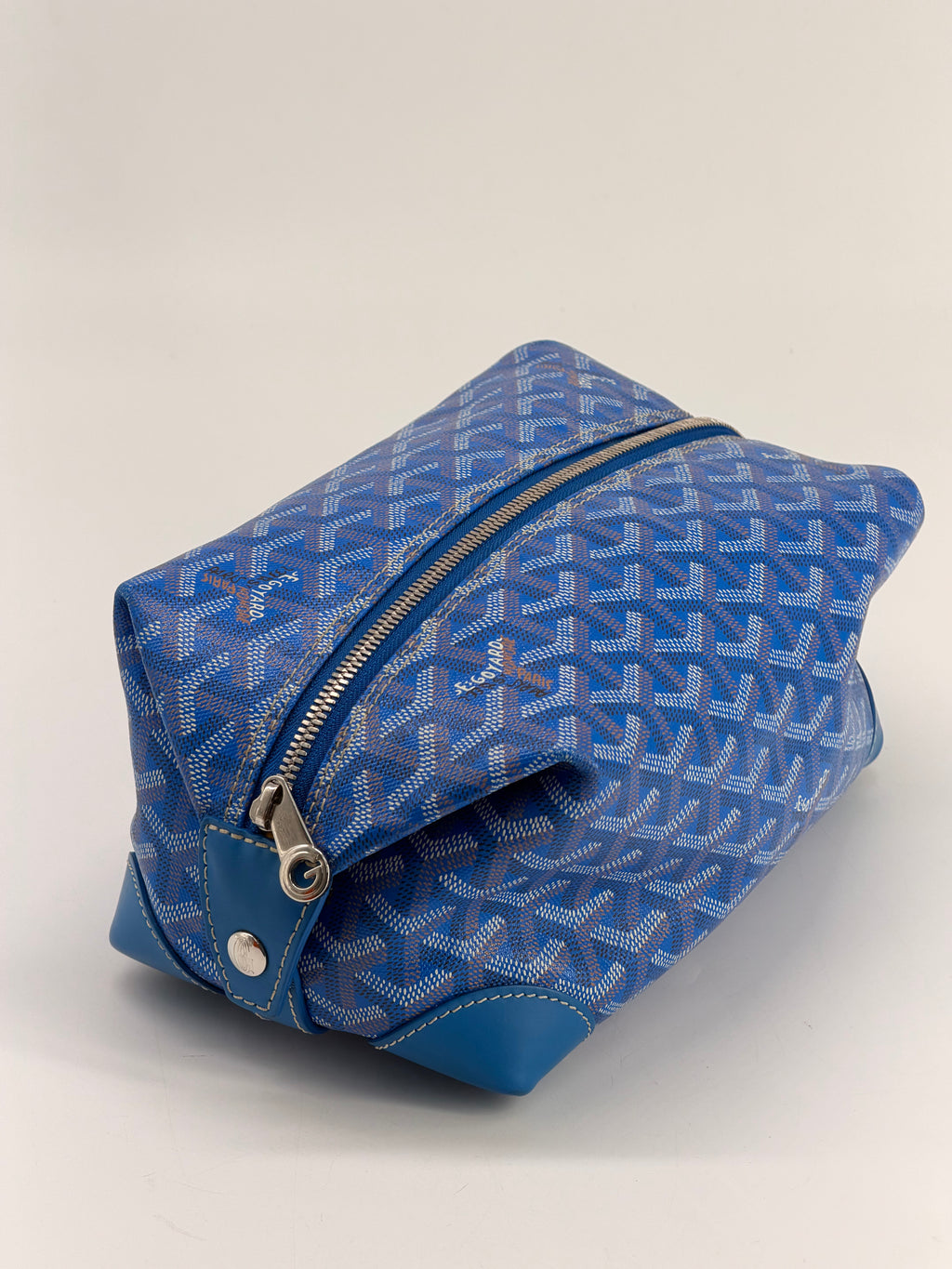 Goyard Goyardine Boeing 25 Trousse de Toilette Blue