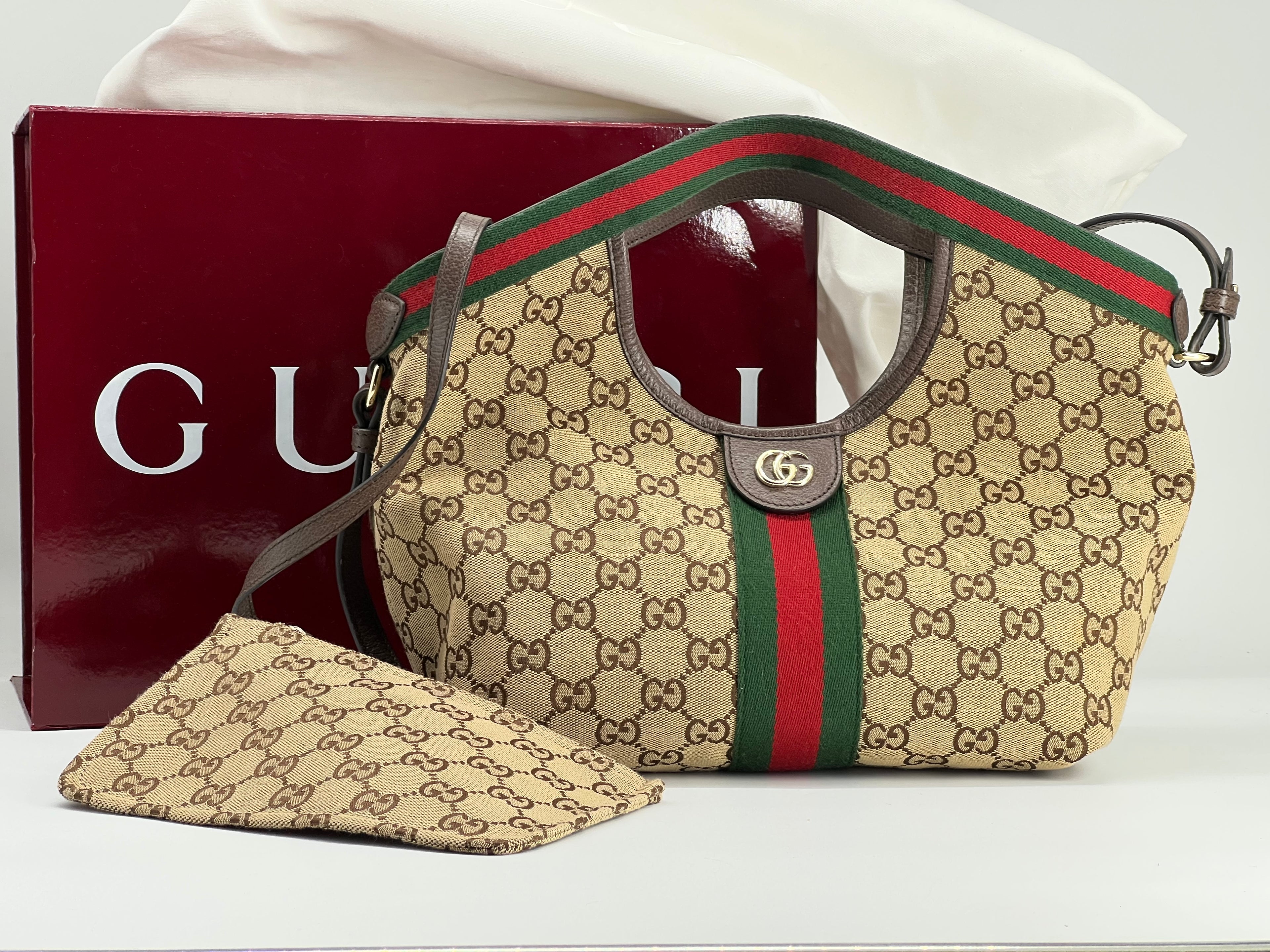 Gucci Giglio Tote GG Canvas Small