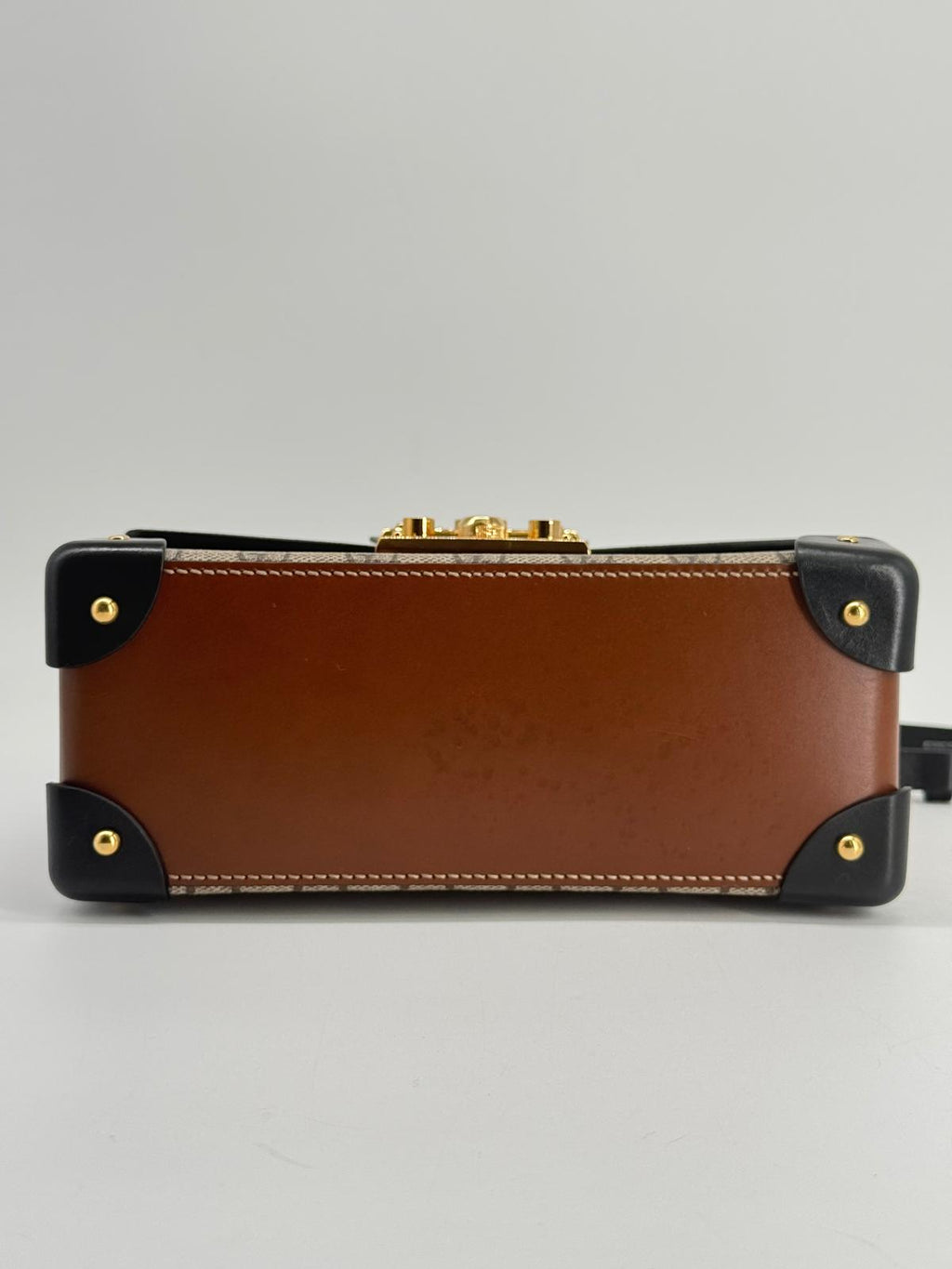 Gucci GG Small Supreme Padlock Bamboo Shoulder Bag