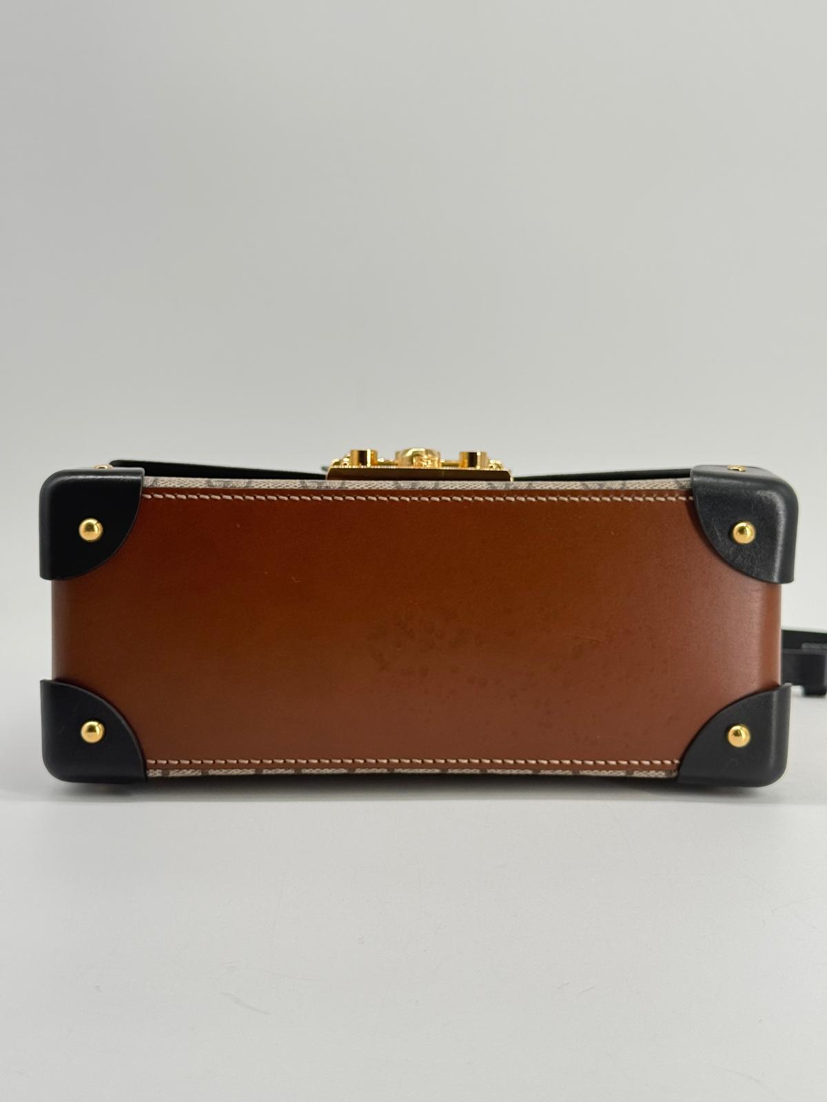Gucci GG Small Supreme Padlock Bamboo Shoulder Bag