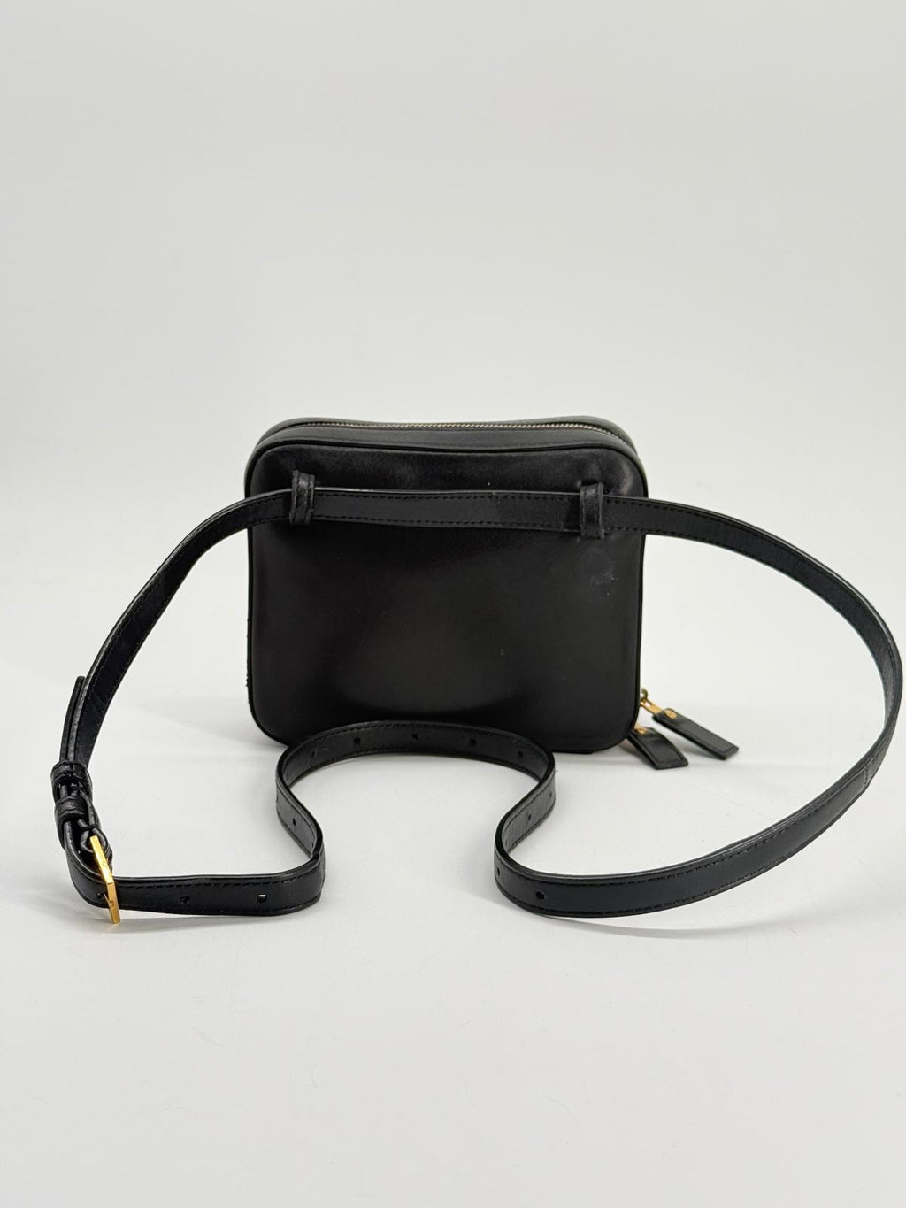 Saint Laurent Vicky Black Calfskin Belt Bag