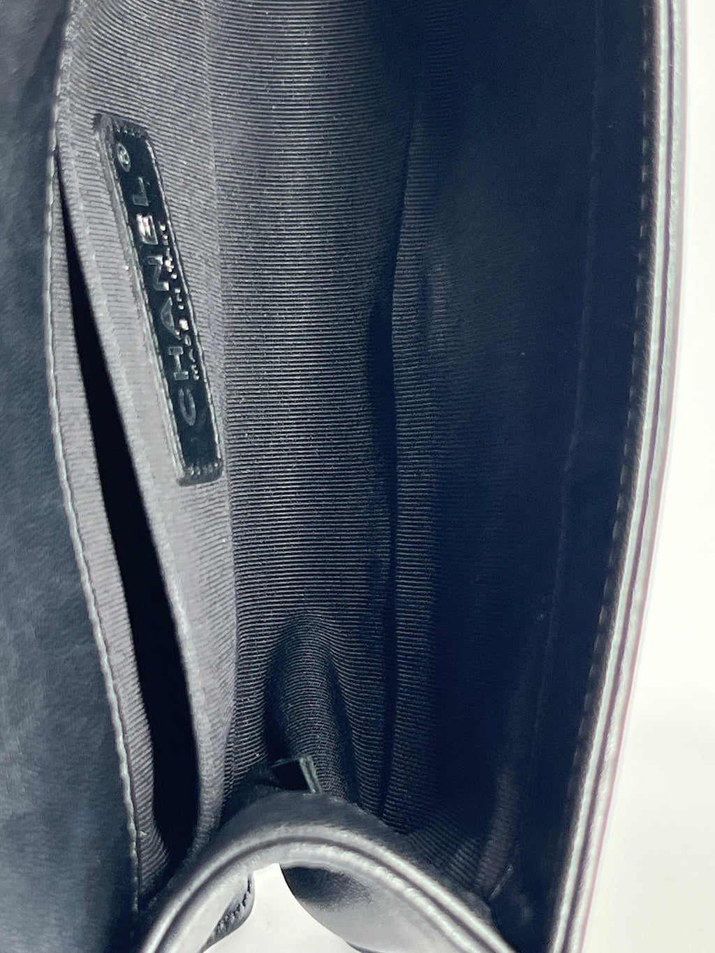 Chanel Small Boy Bag Black Lambskin Shoulder Bag