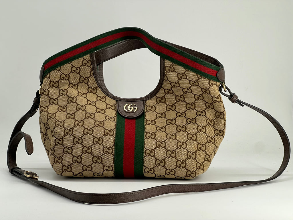 Gucci Giglio Tote GG Canvas Small