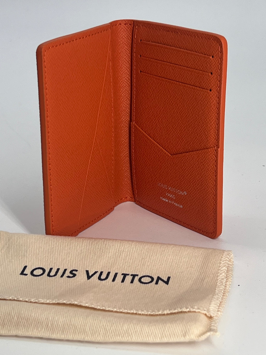 Louis Vuitton Pocket Organizer Monogram Brick Orange Tennis Clay