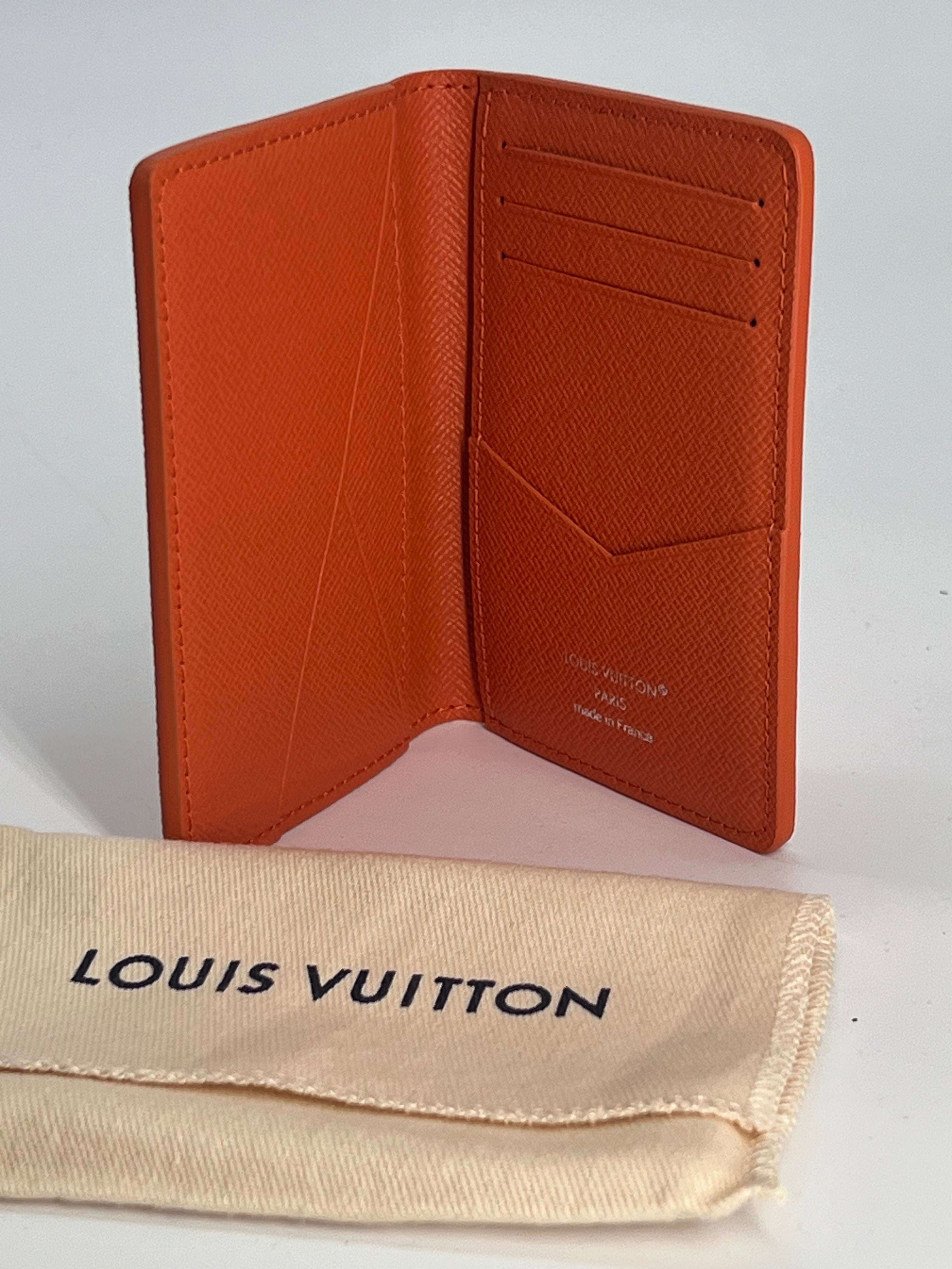 Louis Vuitton Pocket Organizer Monogram Brick Orange Tennis Clay