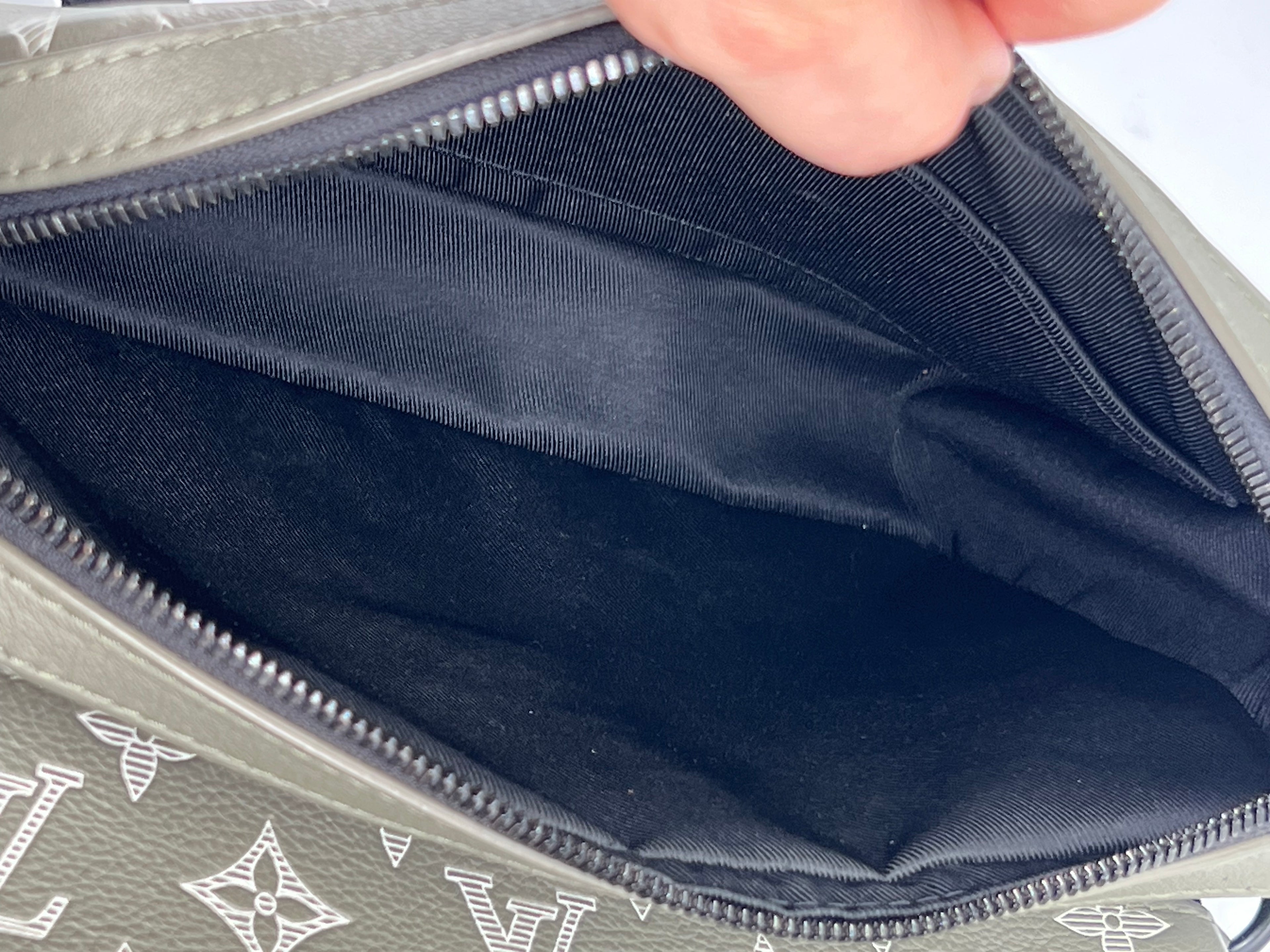 Louis Vuitton Trio Messenger Monogram Shadow Ink Green Bag