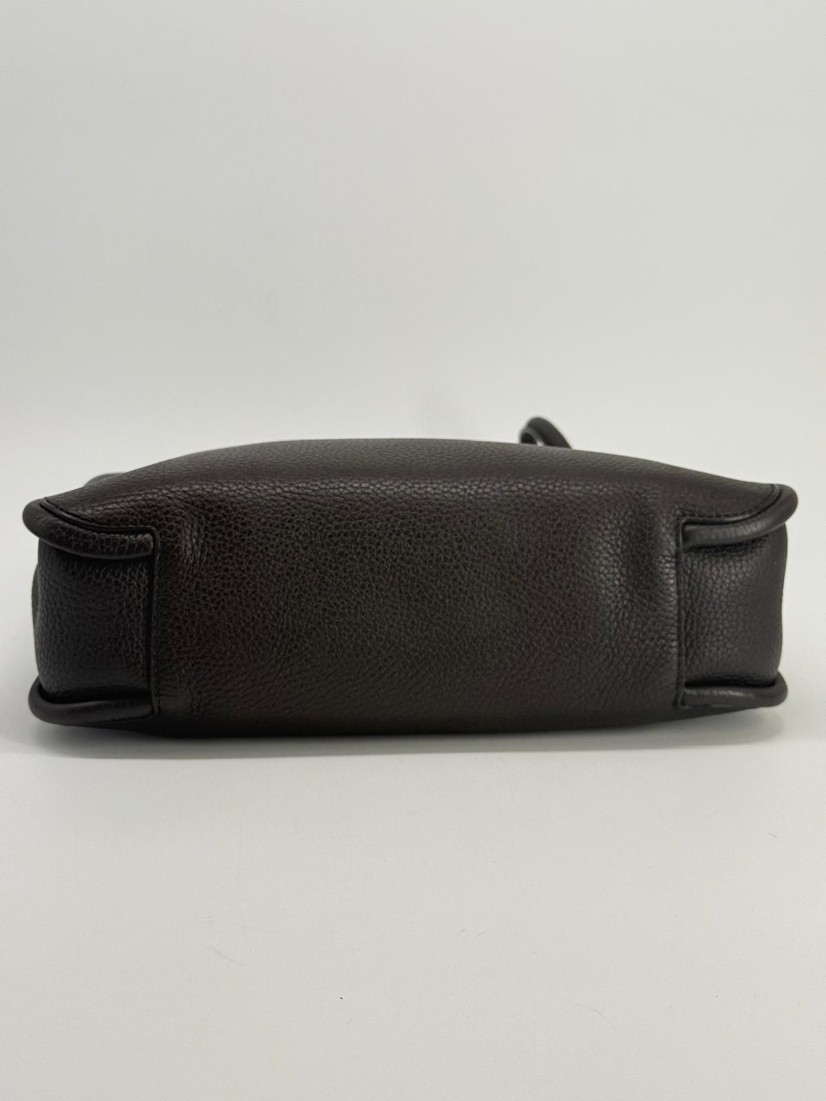 The Row Symmetric Leather Brown Shoulder Bag