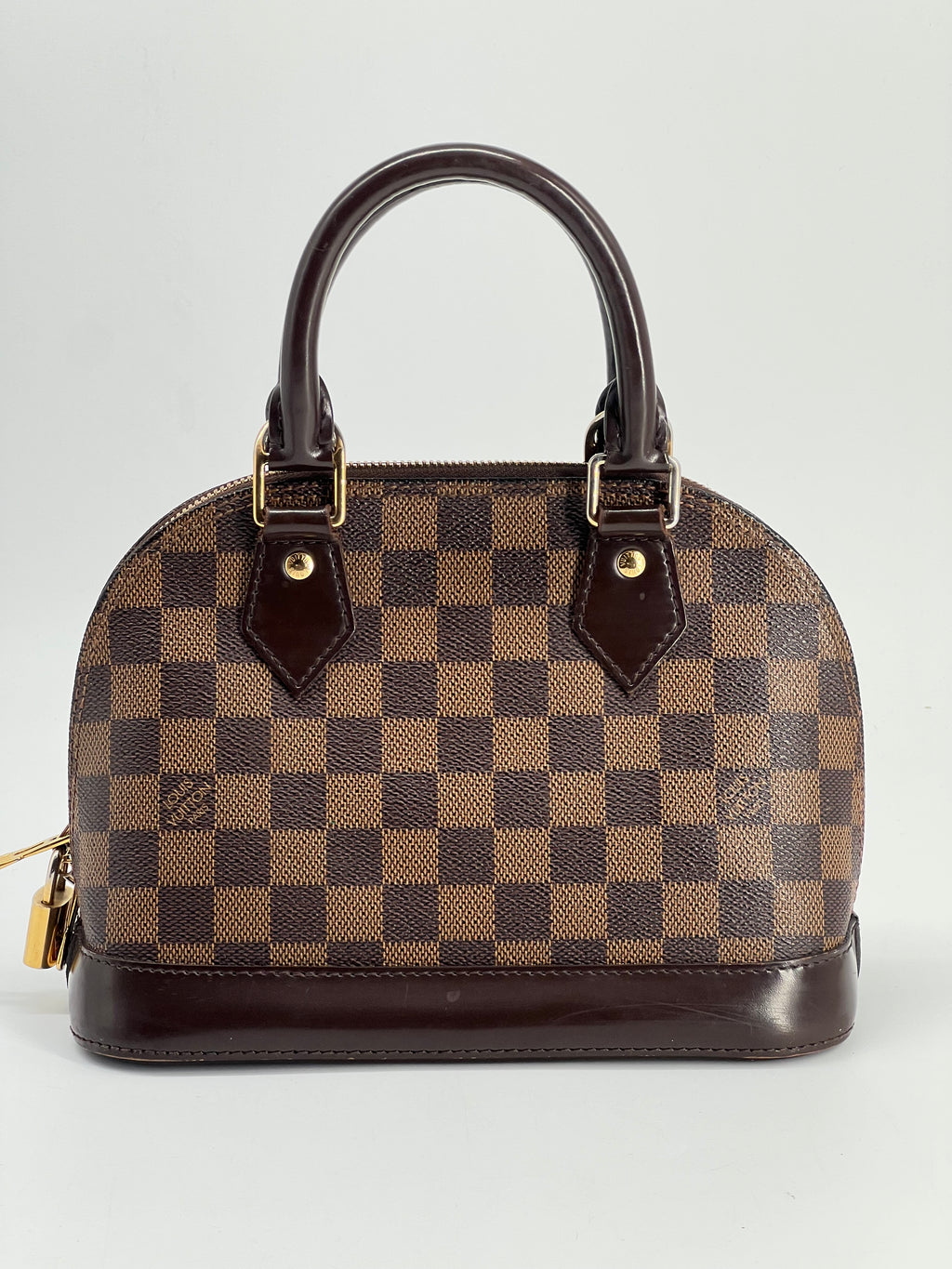 Louis Vuitton Alma BB Damier Ebene Canvas Handbag