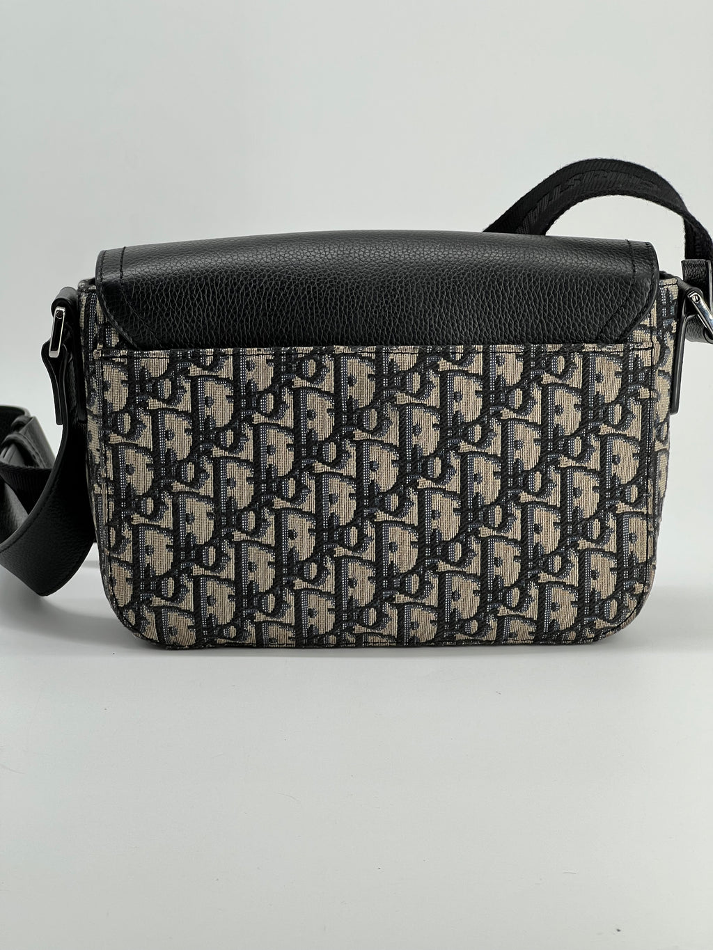 Dior Saddle Small Messenger Bag in Dark Blue Dior Oblique Jasquard Canvas