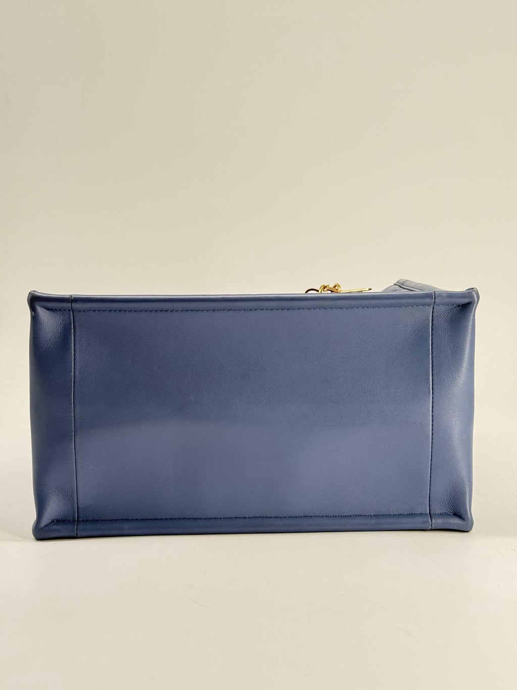 Dior Small Dior Book Tote Blue Macrocannage Leather Bag