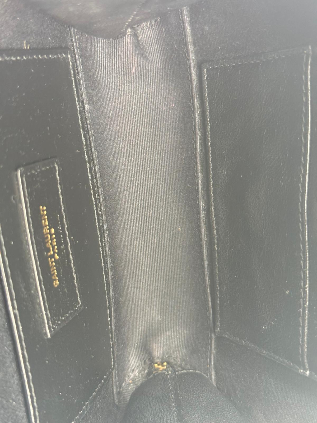 Saint Laurent Vicky Black Calfskin Belt Bag
