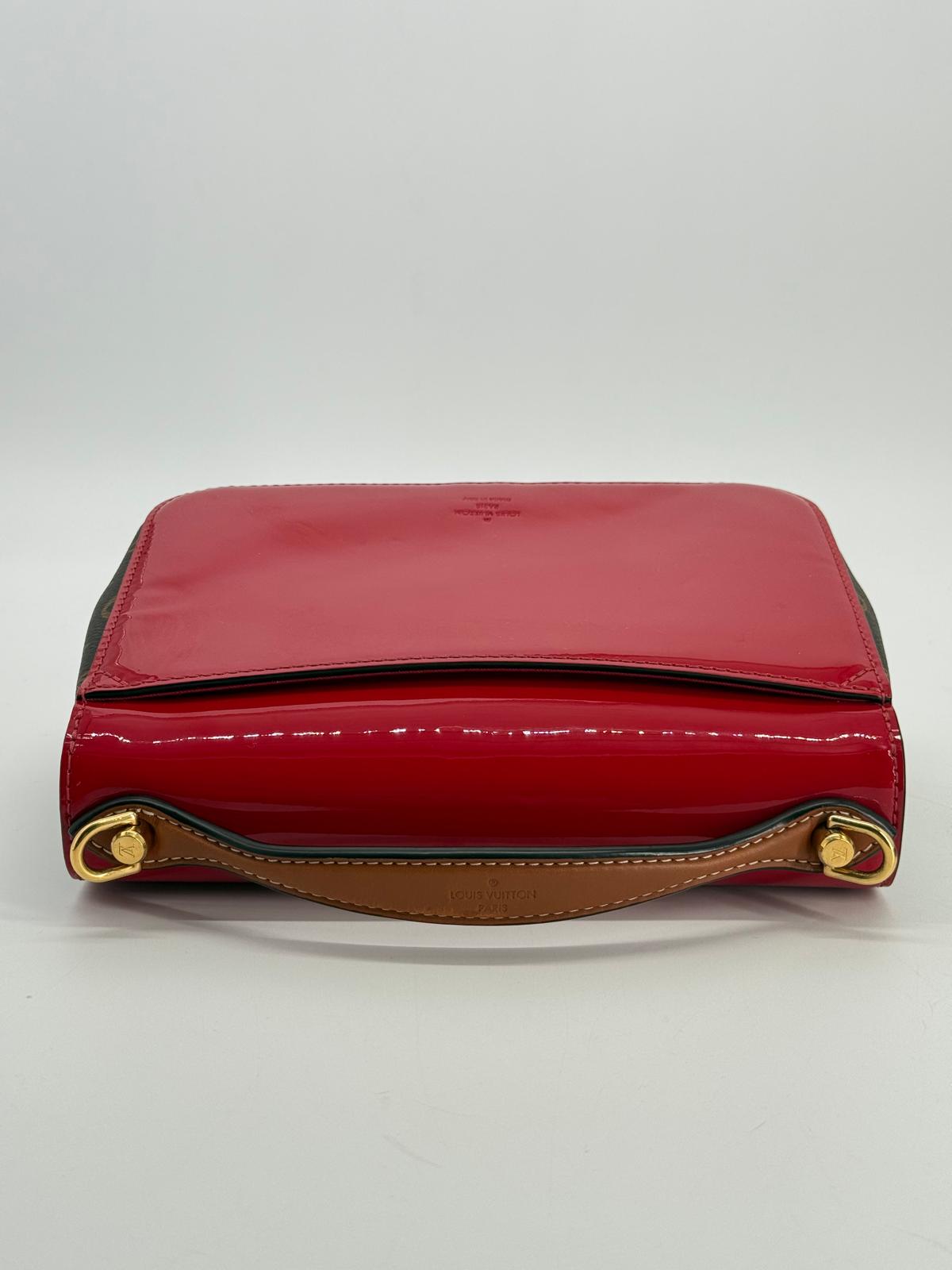 Louis Vuitton Cherrywood BB Red Patent Leather Shoulder Bag