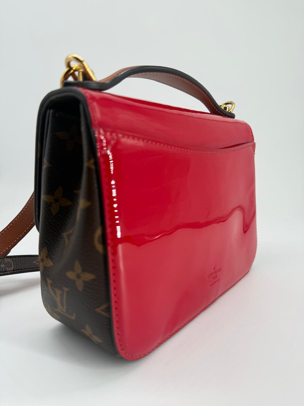 Louis Vuitton Cherrywood BB Red Patent Leather Shoulder Bag