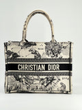 Christian Dior Book Tote Medium Embroidered Canvas Bag