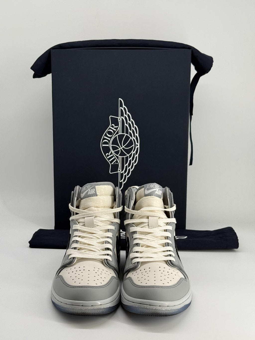 Dior x Air Jordan 1 High Leather Sneakers Size EU 42.5