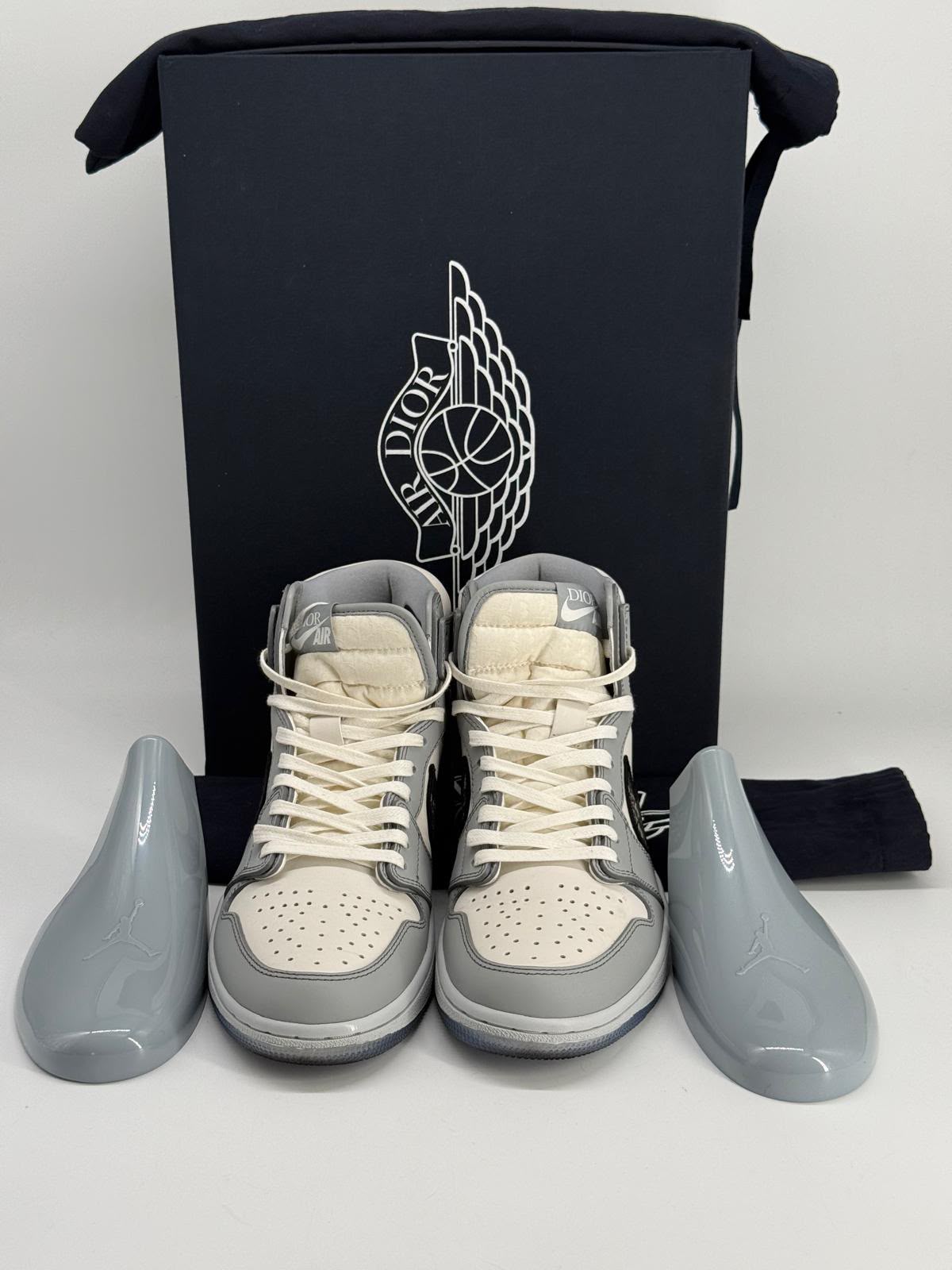 Dior x Air Jordan 1 High Leather Sneakers Size EU 42.5