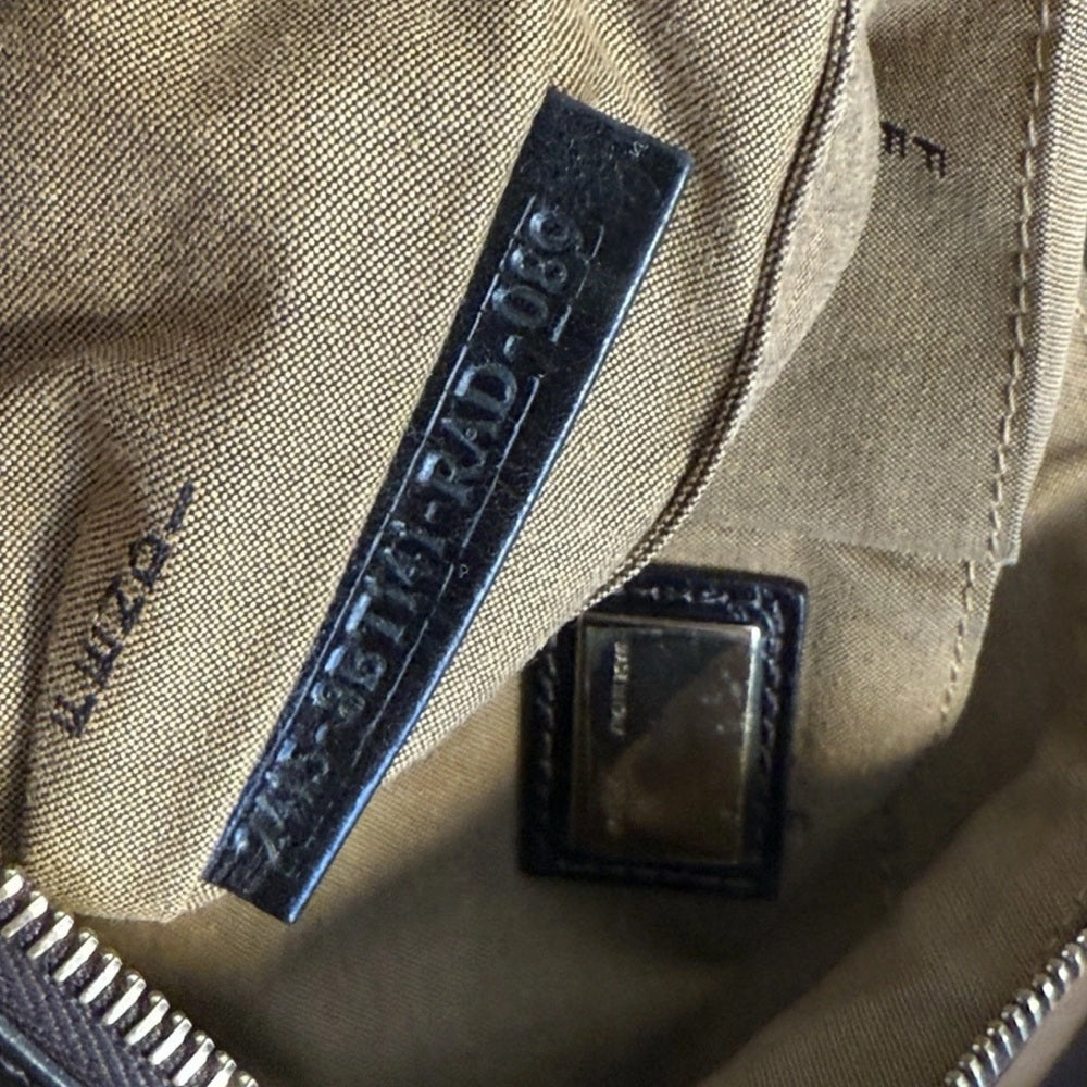 Fendi Chef Zip Crossbody Bag Zucca Canvas