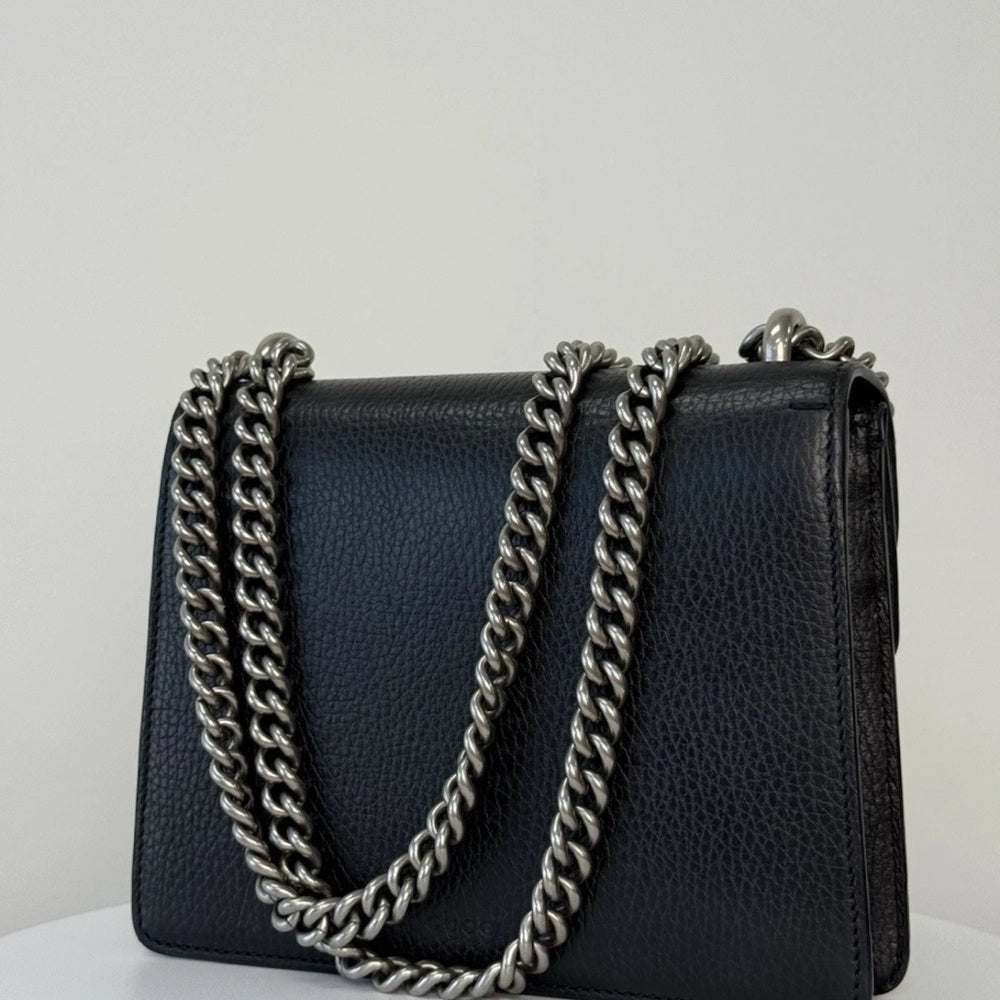 Gucci Dionysus Crossbody Mini Black Leather Bag