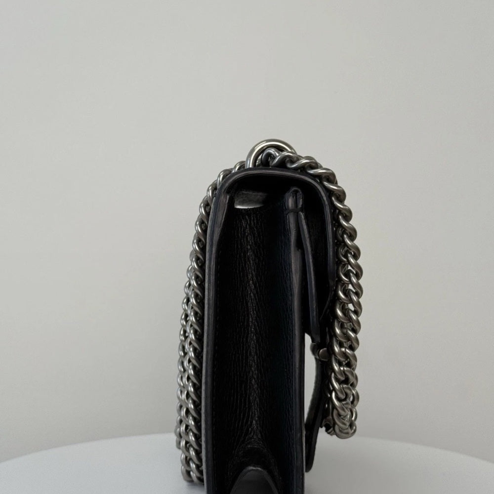 Gucci Dionysus Crossbody Mini Black Leather Bag