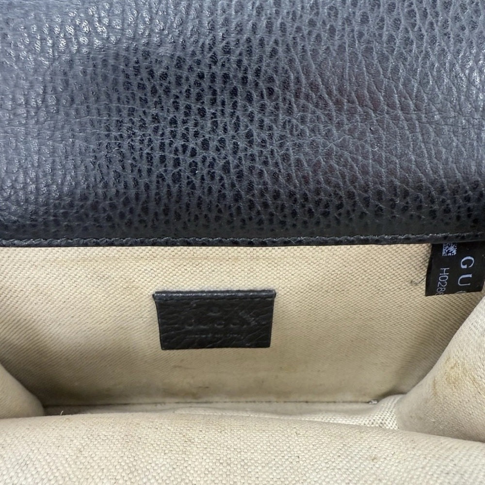 Gucci Dionysus Crossbody Mini Black Leather Bag