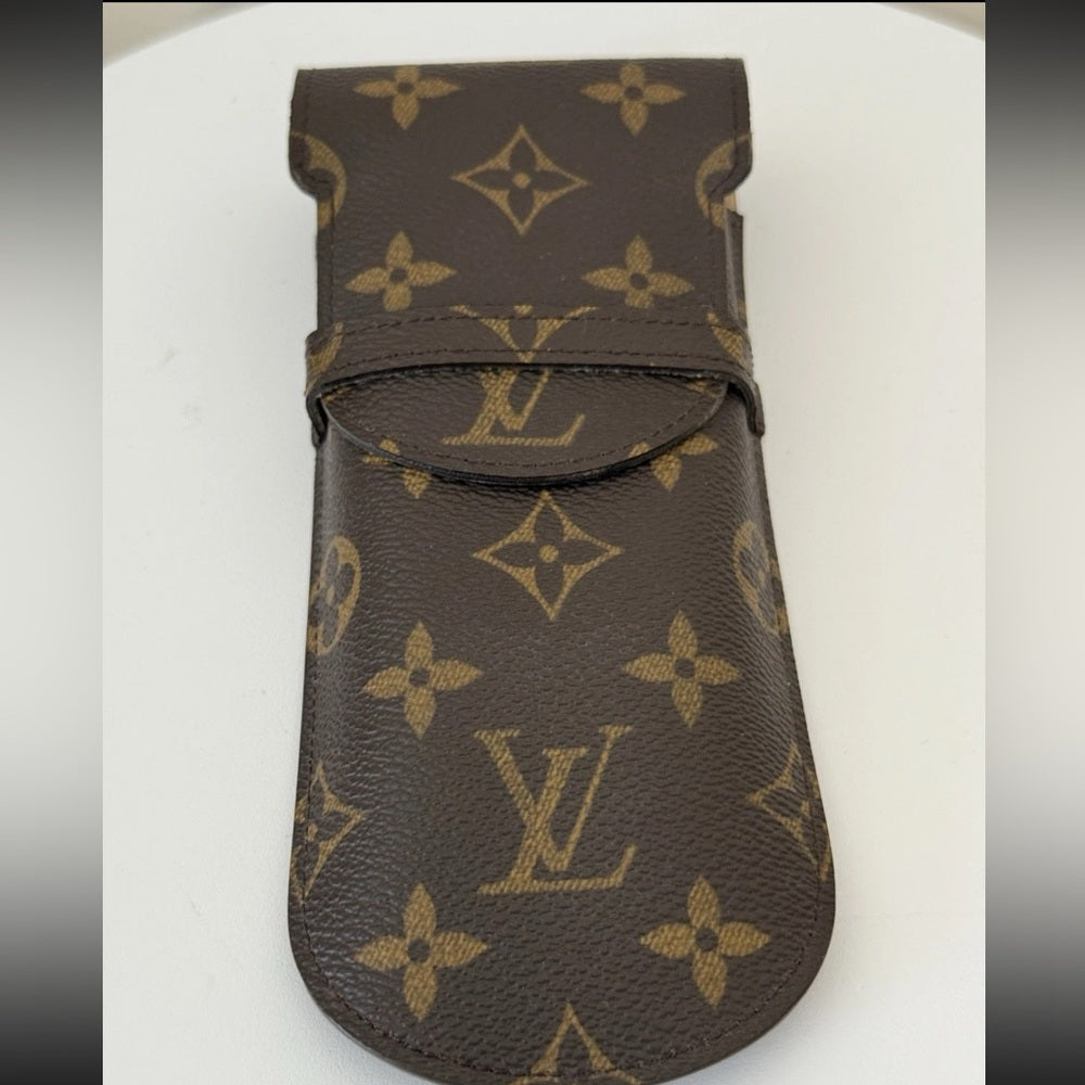 Authentic LOUIS VUITTON Monogram Etui Lunette Rabat Eyeglasses Sunglasses Case