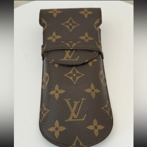 Authentic LOUIS VUITTON Monogram Etui Lunette Rabat Eyeglasses Sunglasses Case