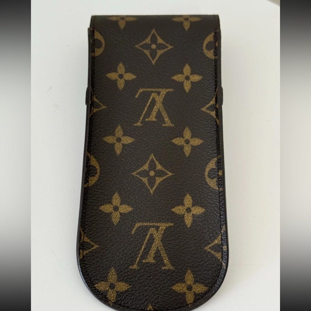 Authentic LOUIS VUITTON Monogram Etui Lunette Rabat Eyeglasses Sunglasses Case