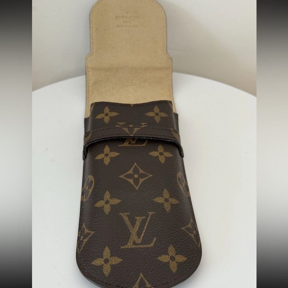 Authentic LOUIS VUITTON Monogram Etui Lunette Rabat Eyeglasses Sunglasses Case