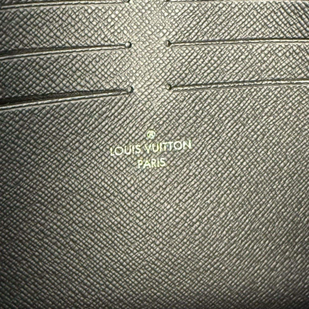 LOUIS VUITTON Monogram Eclipse Pochette Voyage Clutch Bag W/ Coin Pouch