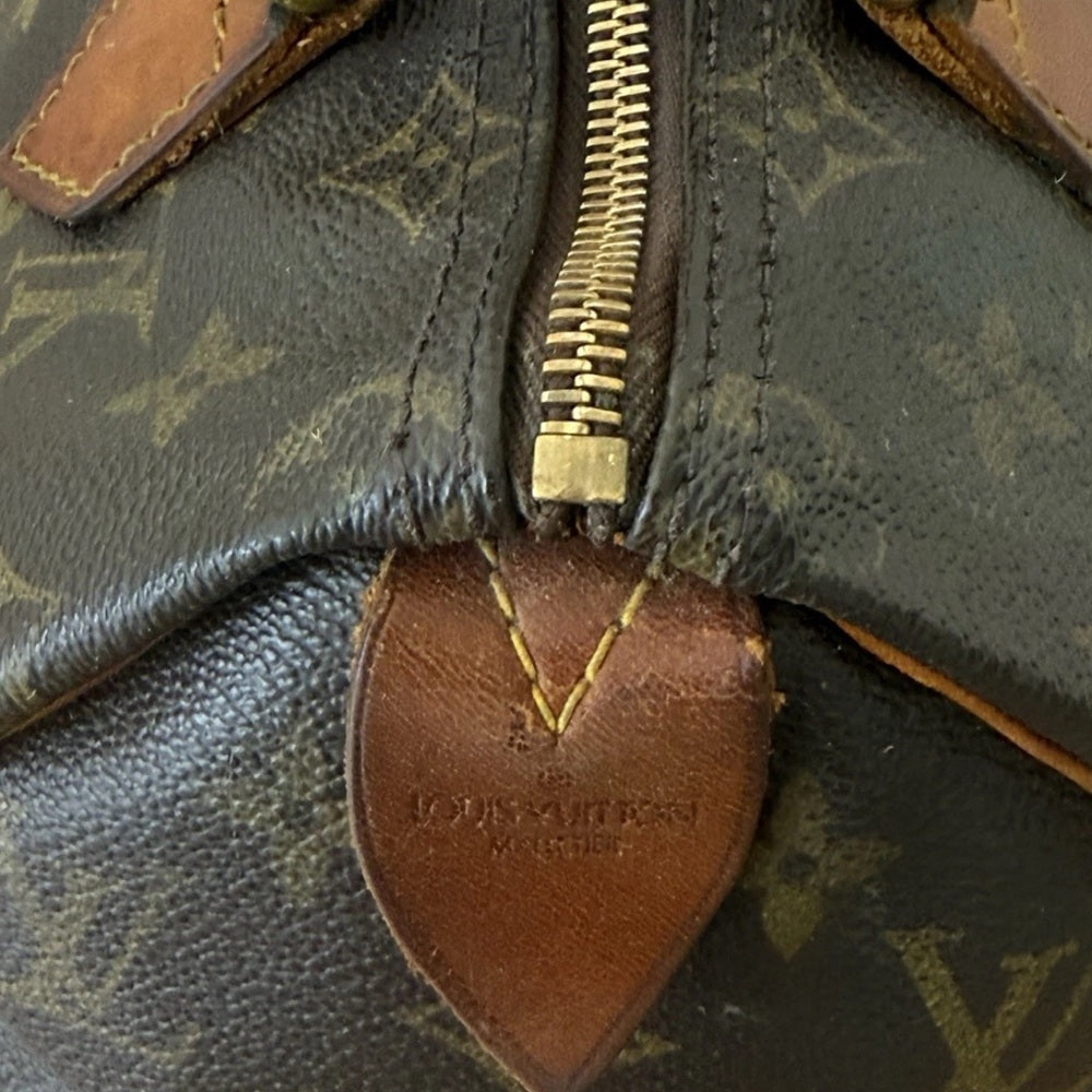 Louis Vuitton Speedy 25 Brown Canvas Bag