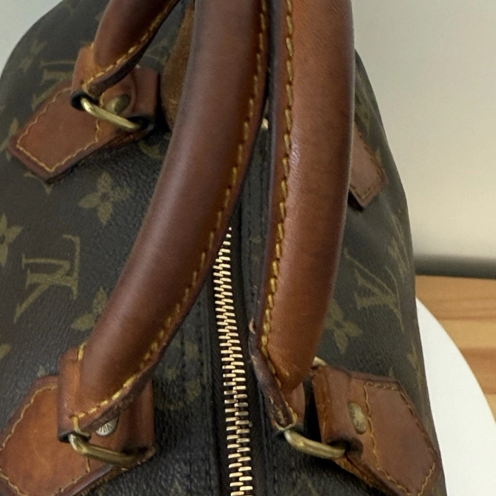 Louis Vuitton Speedy 25 Brown Canvas Bag