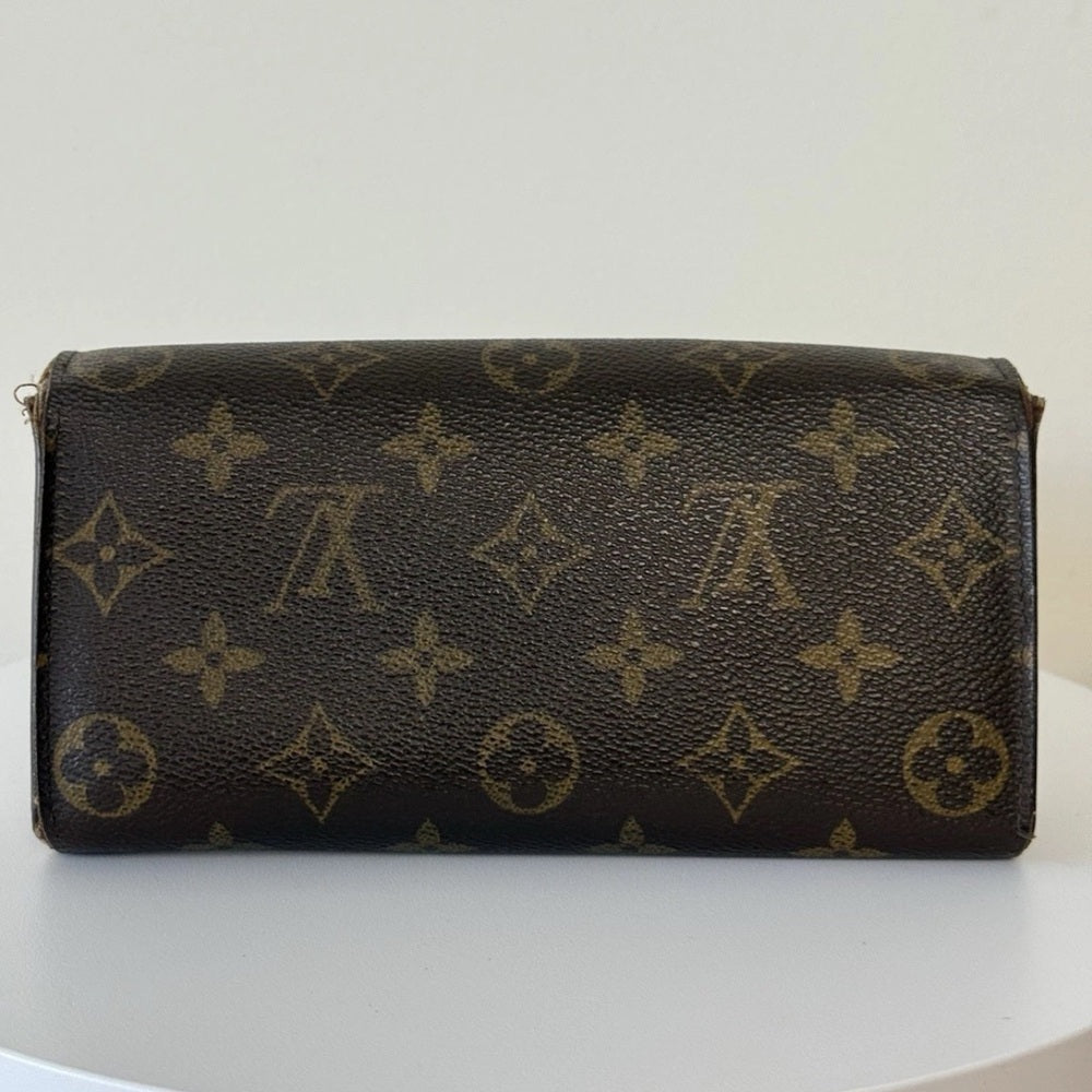 Louis Vuitton Porte Monnaie Monogram Pochette Credit Long Wallet