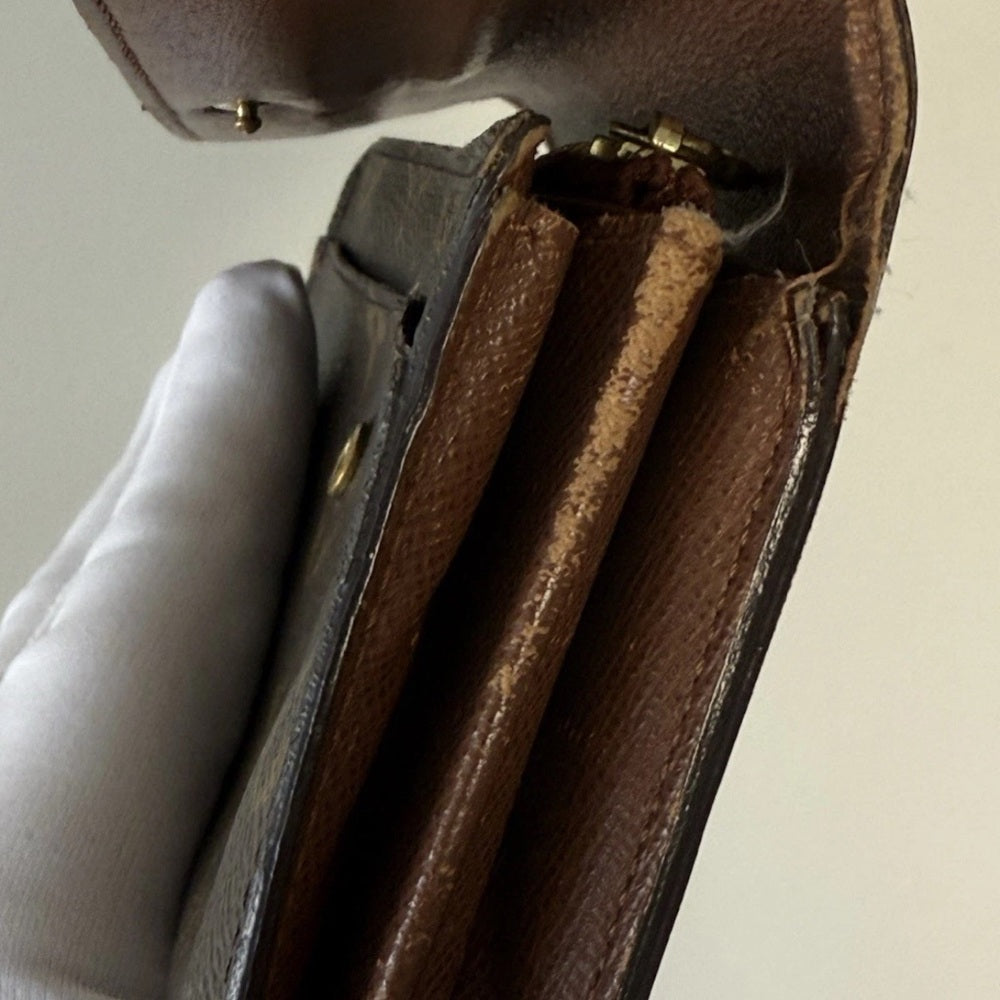Louis Vuitton Porte Monnaie Monogram Pochette Credit Long Wallet
